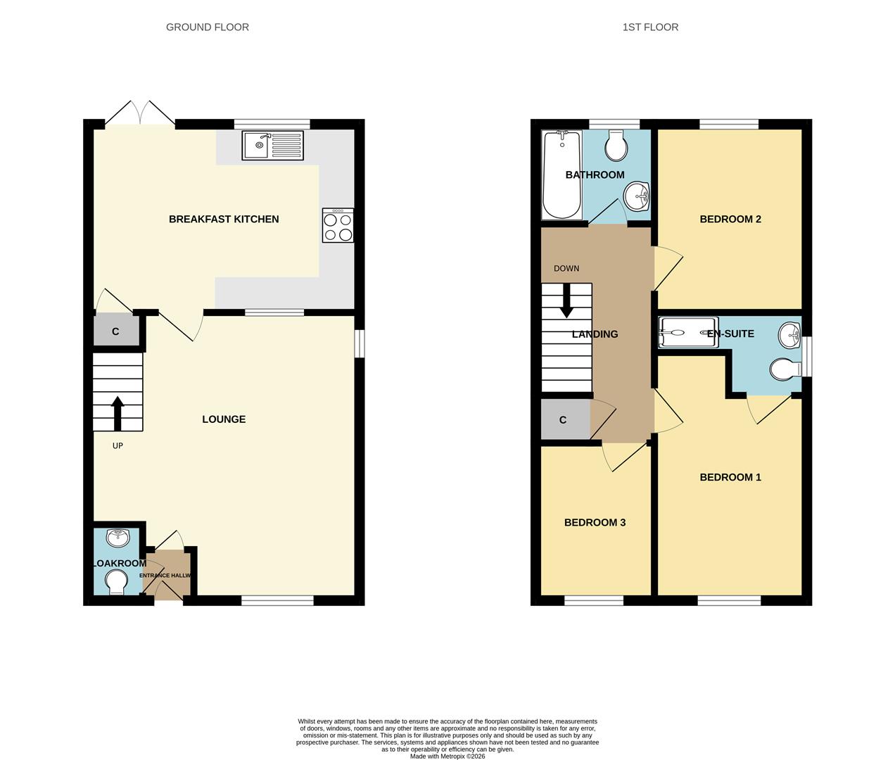 44, Morris Croft, Cottingham floorplan