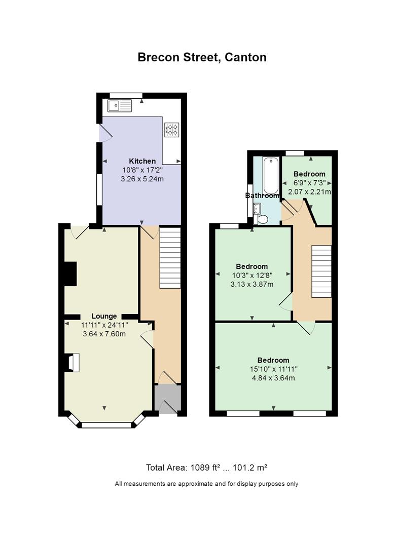 3 Bedrooms Terraced house to rent in Brecon Street, Canton, Cardiff CF5