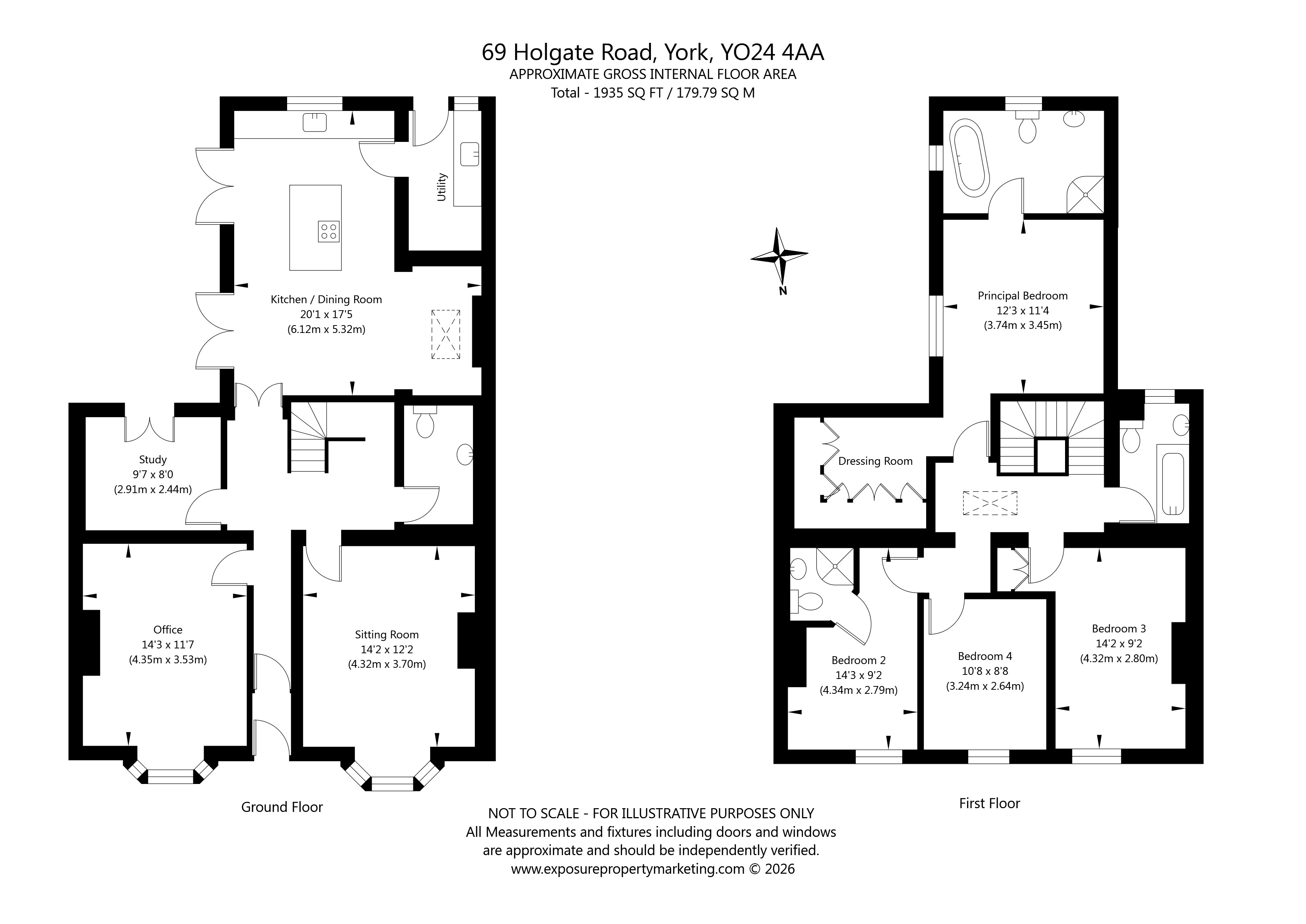 69, Holgate Road, North Yorkshire floorplan