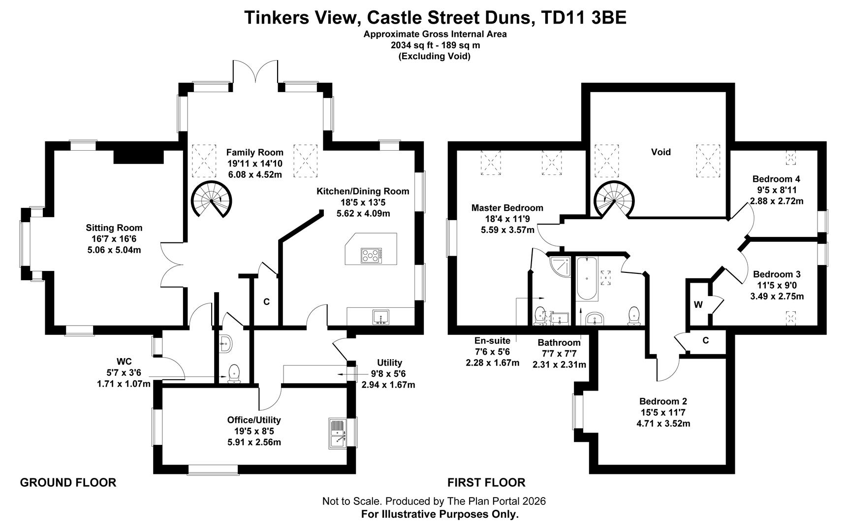 Tinkers View, Castle Street, Duns floorplan