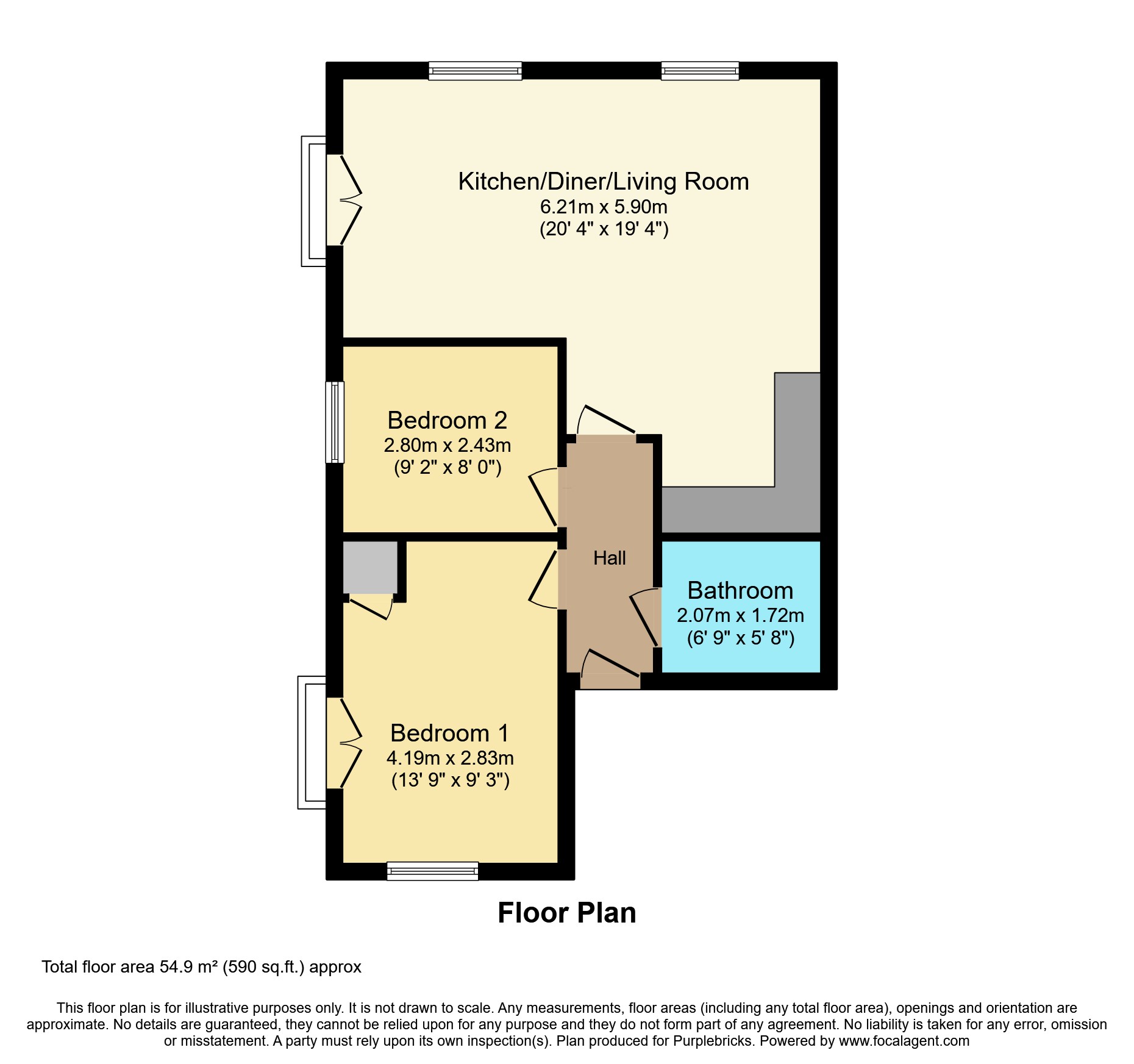 8/Pullman House, 11 Tudor Way, Leeds floorplan