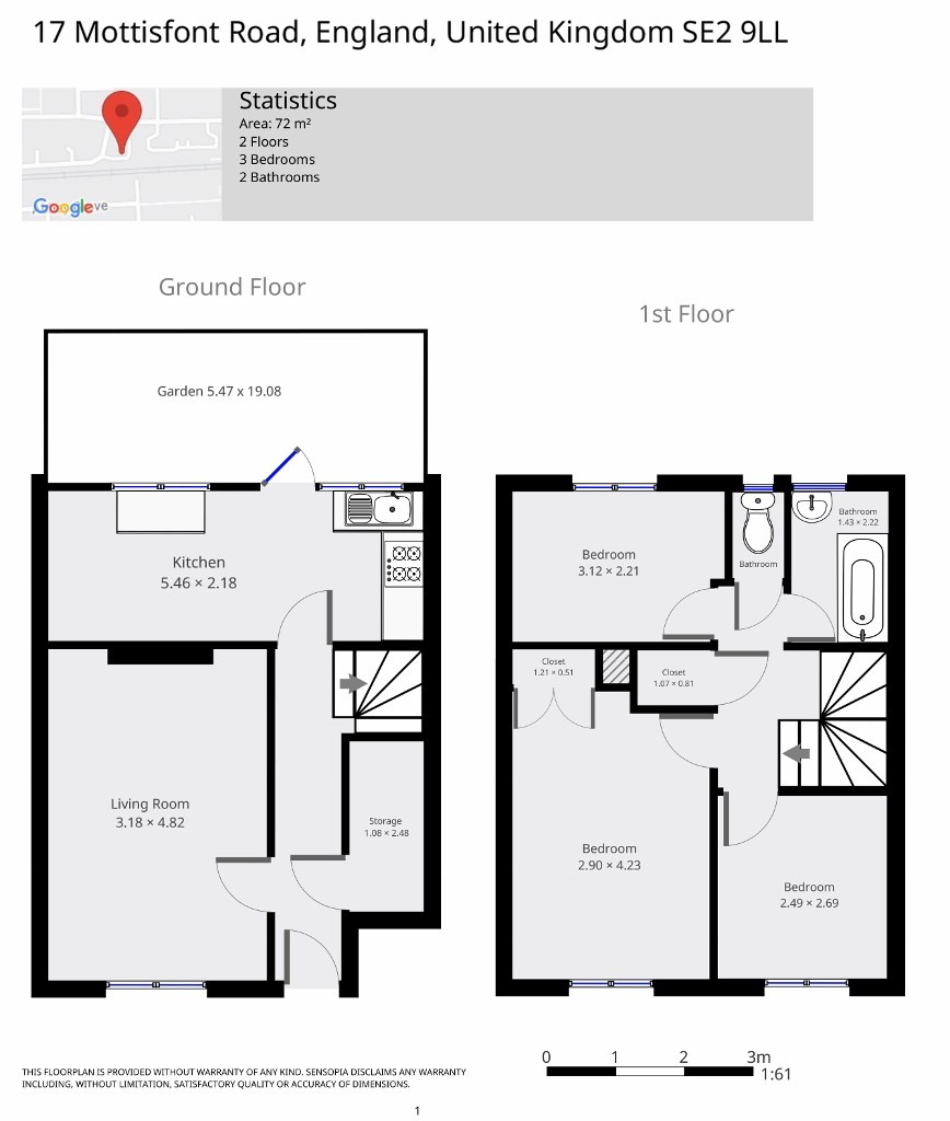 3 Bedrooms Terraced house to rent in Mottisfont Road, Abbeywood, London SE2