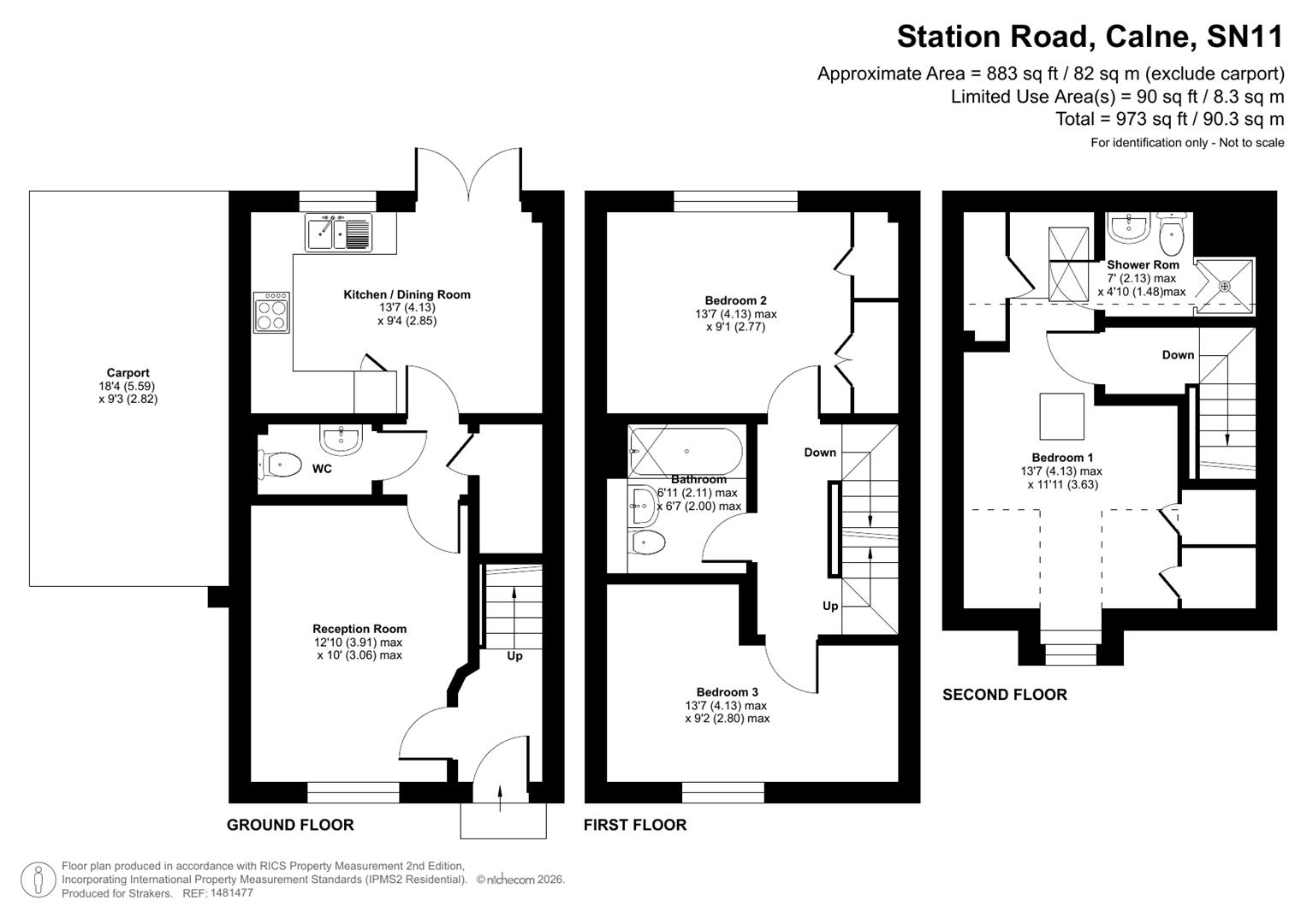 63, Station Road, Calne floorplan