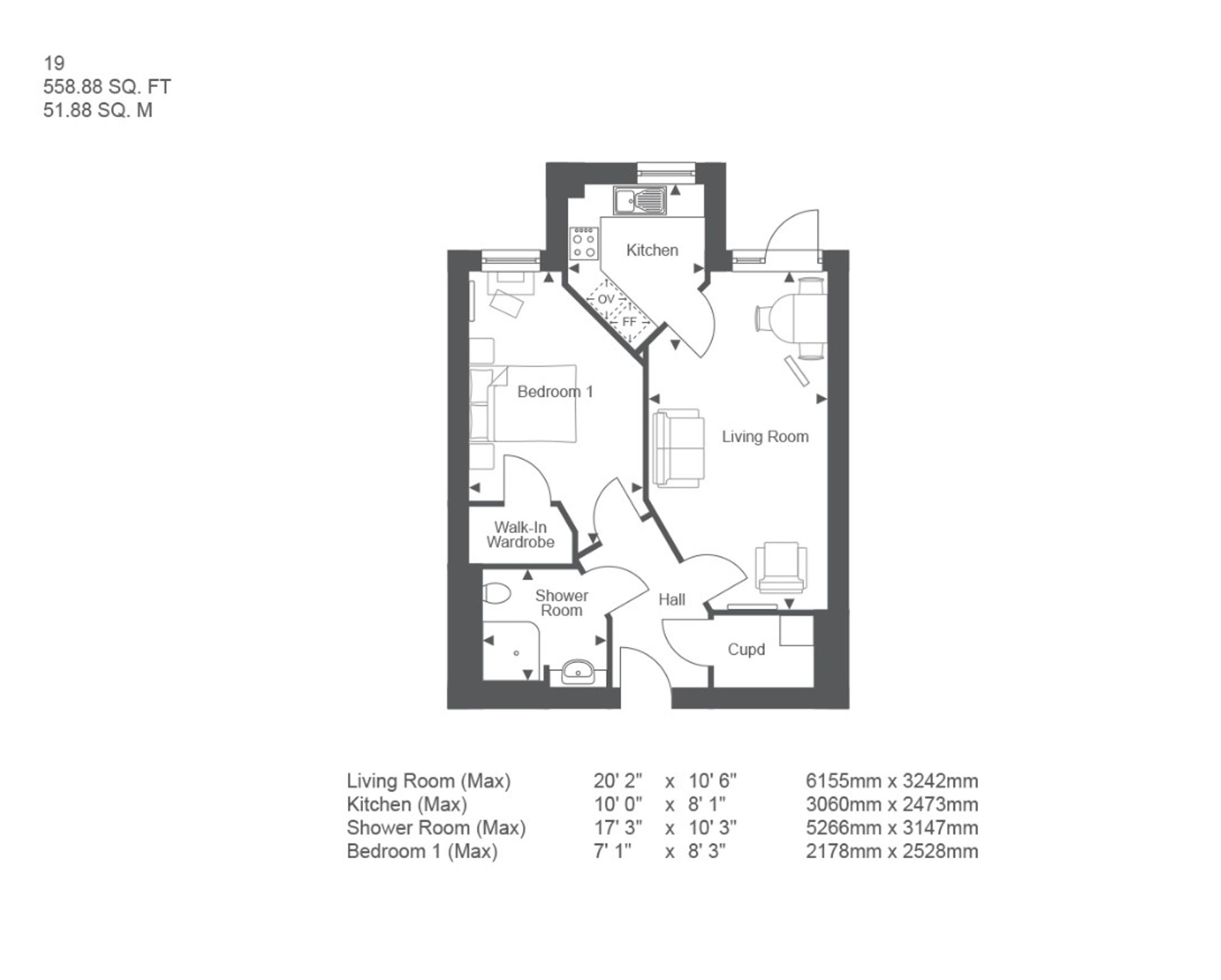 Kingsway, Stafford floorplan