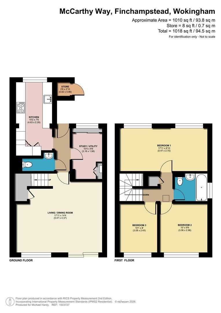 118, McCarthy Way, Finchampstead floorplan