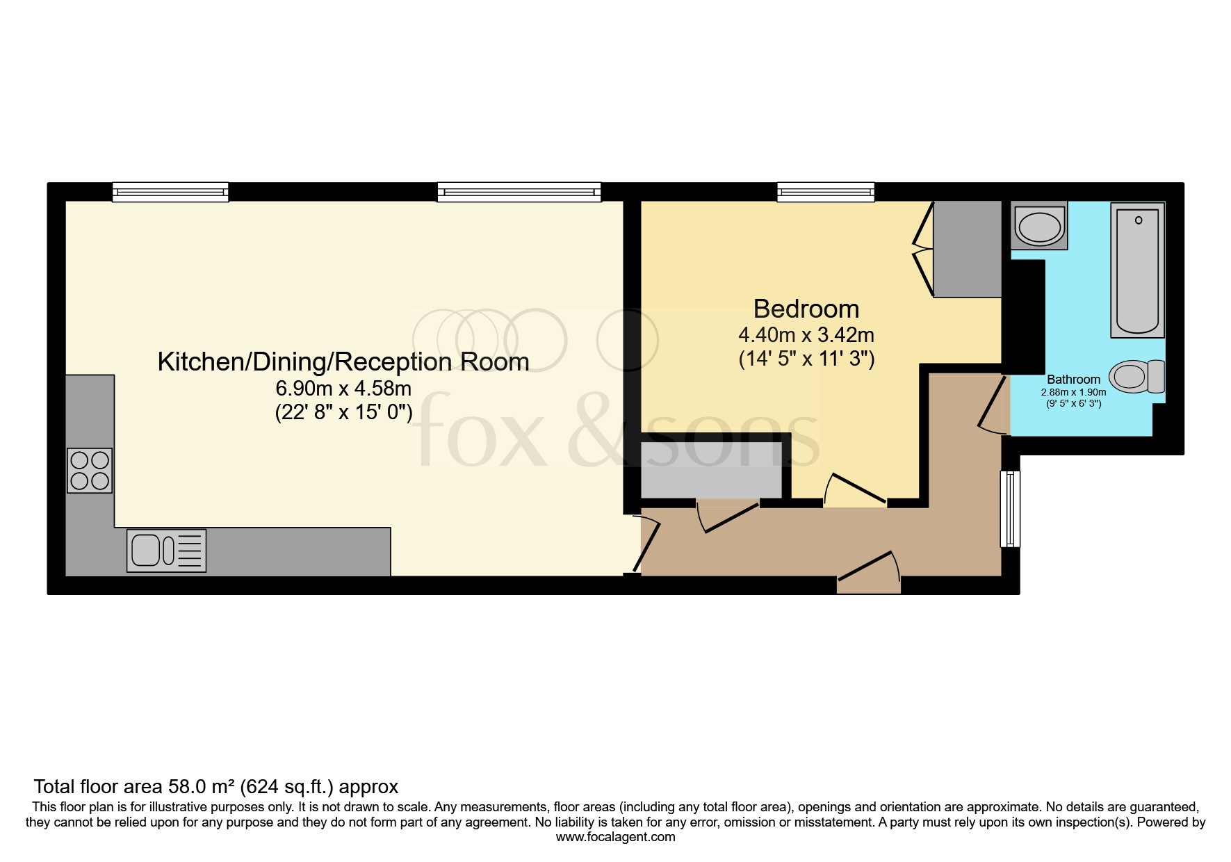 Flat 2, Birch Villa, 253, Preston Road, Brighton floorplan