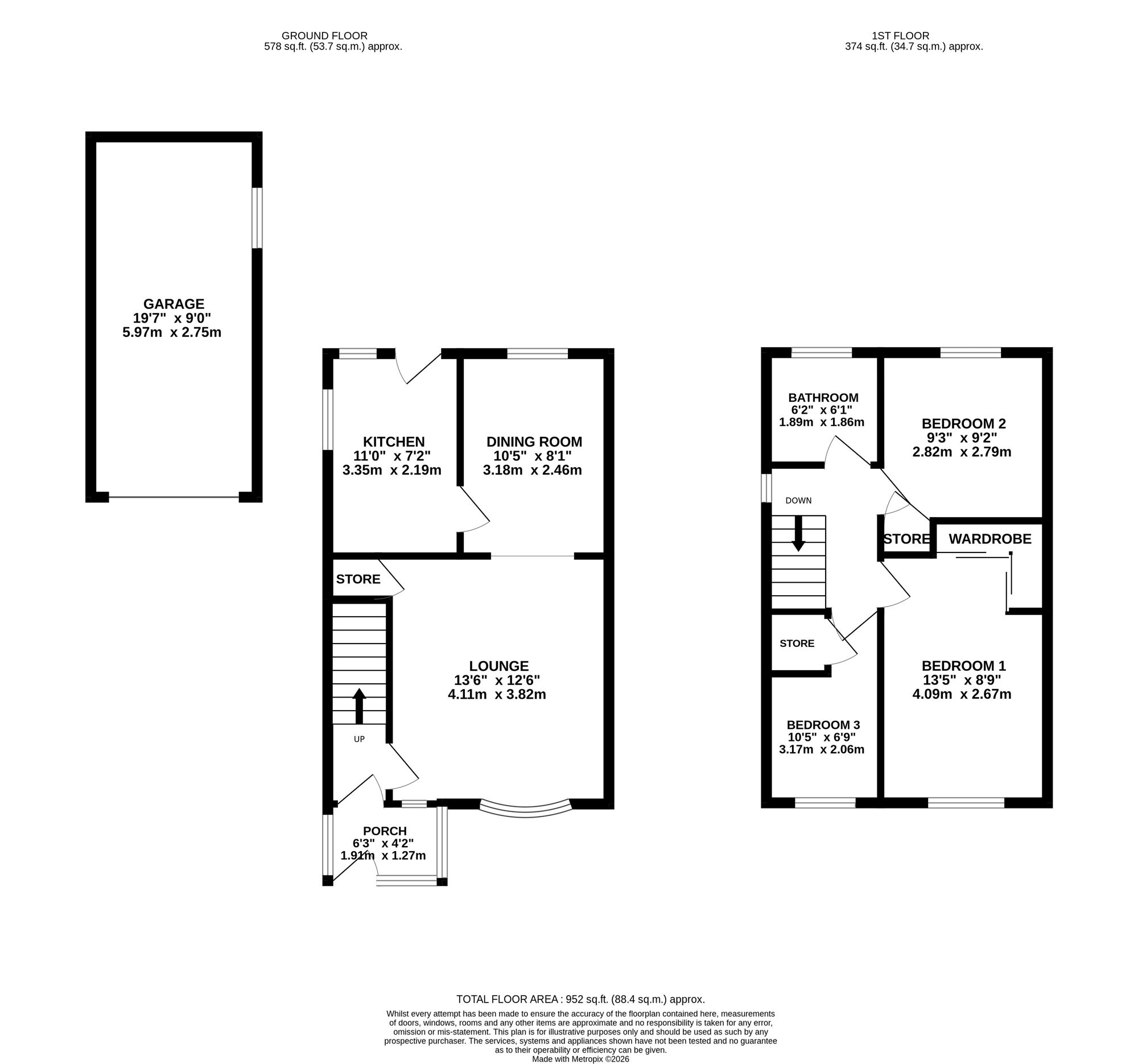 14 Ambleside Close, Crewe floorplan