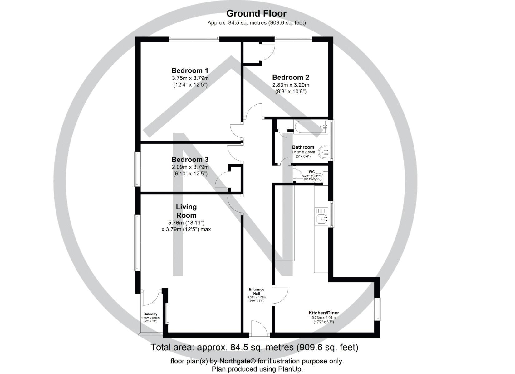 Boyden Court, Bury Road, Newton Aycliffe DL5, 3 bedroom flat to rent