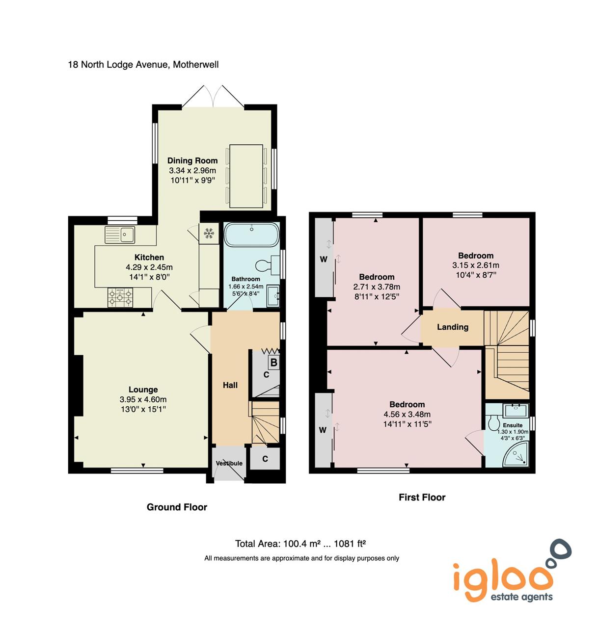 18, North Lodge Avenue, Motherwell floorplan
