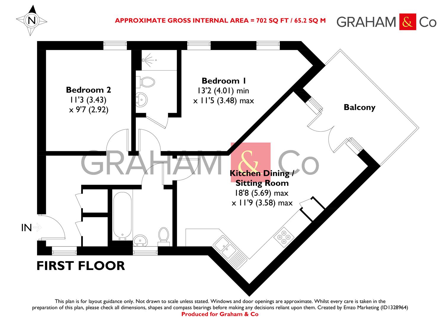 174, Brocade Road, Andover floorplan