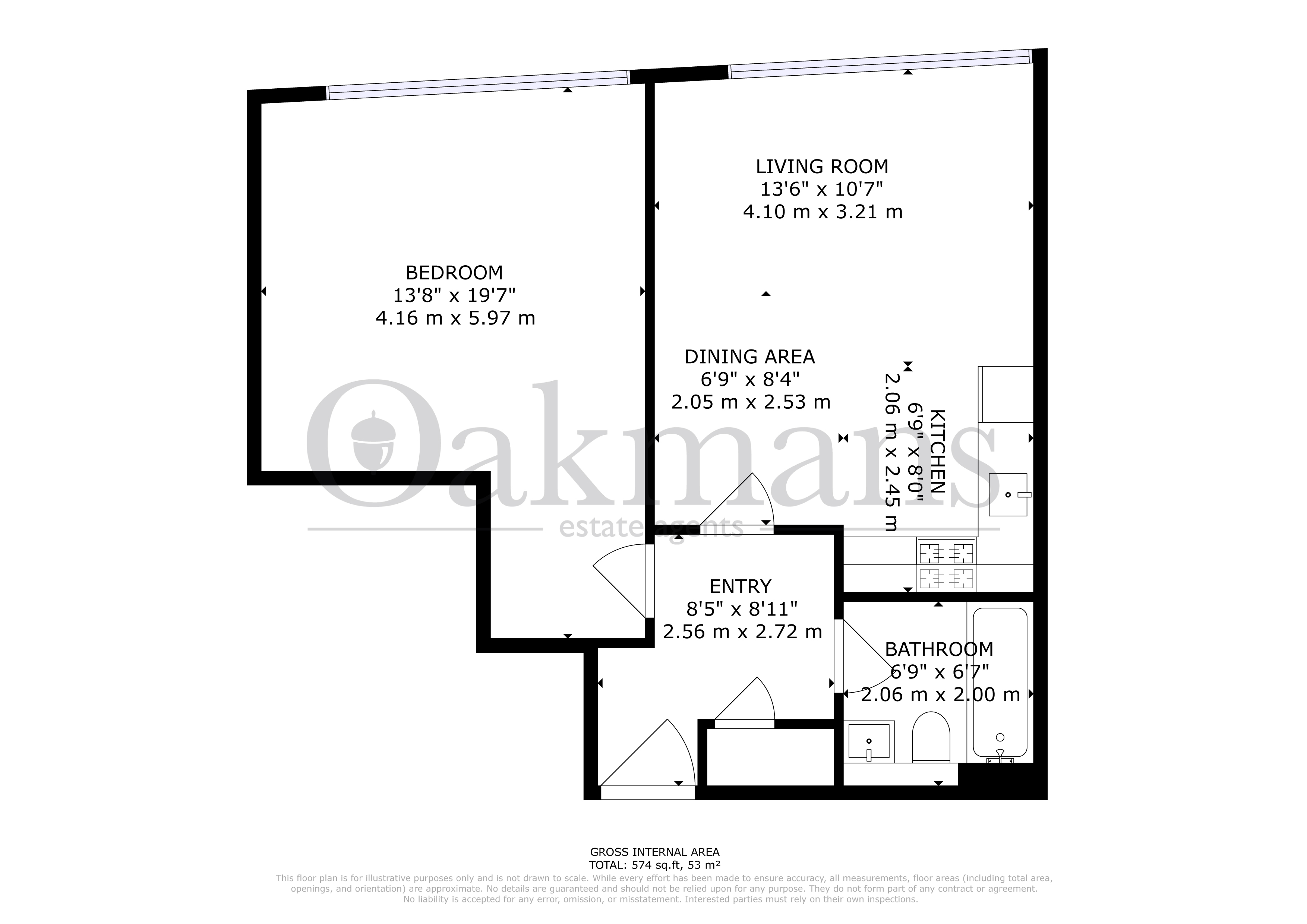 APARTMENT 334, KETTLEWORKS, BIRMINGHAM floorplan