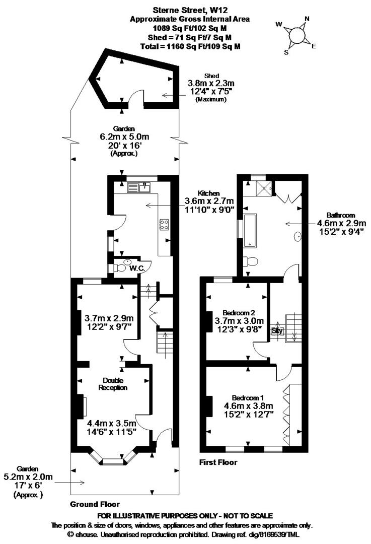 11, Sterne Street, London floorplan