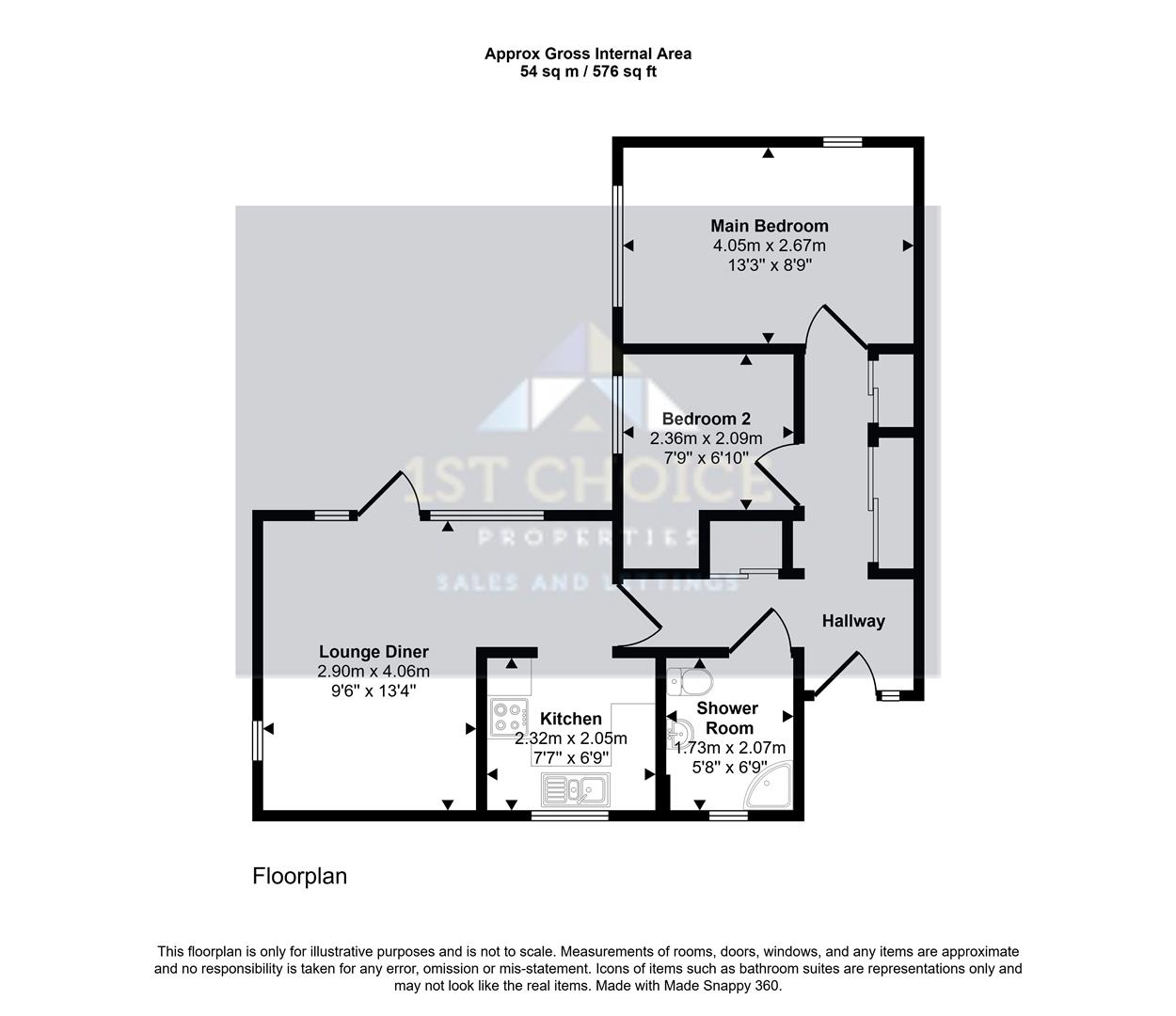 11, Knowles Green, Bletchley floorplan