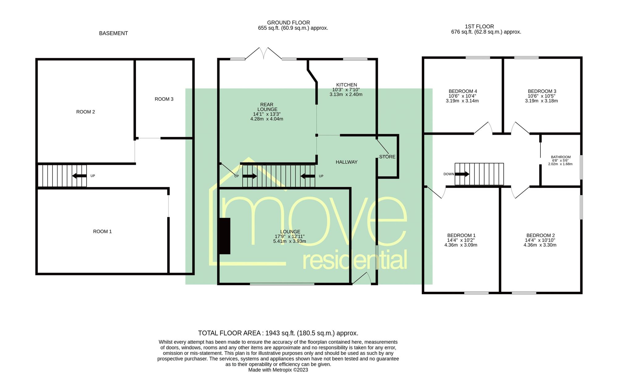288 New Chester Road, Wirral floorplan