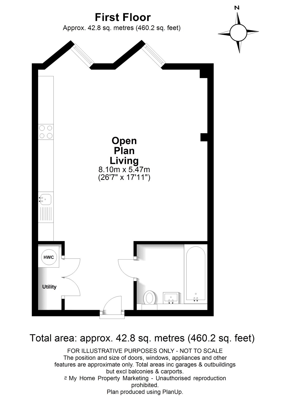Flat 4, Regent Place, 75, Sycamore Road, Buckinghamshire floorplan