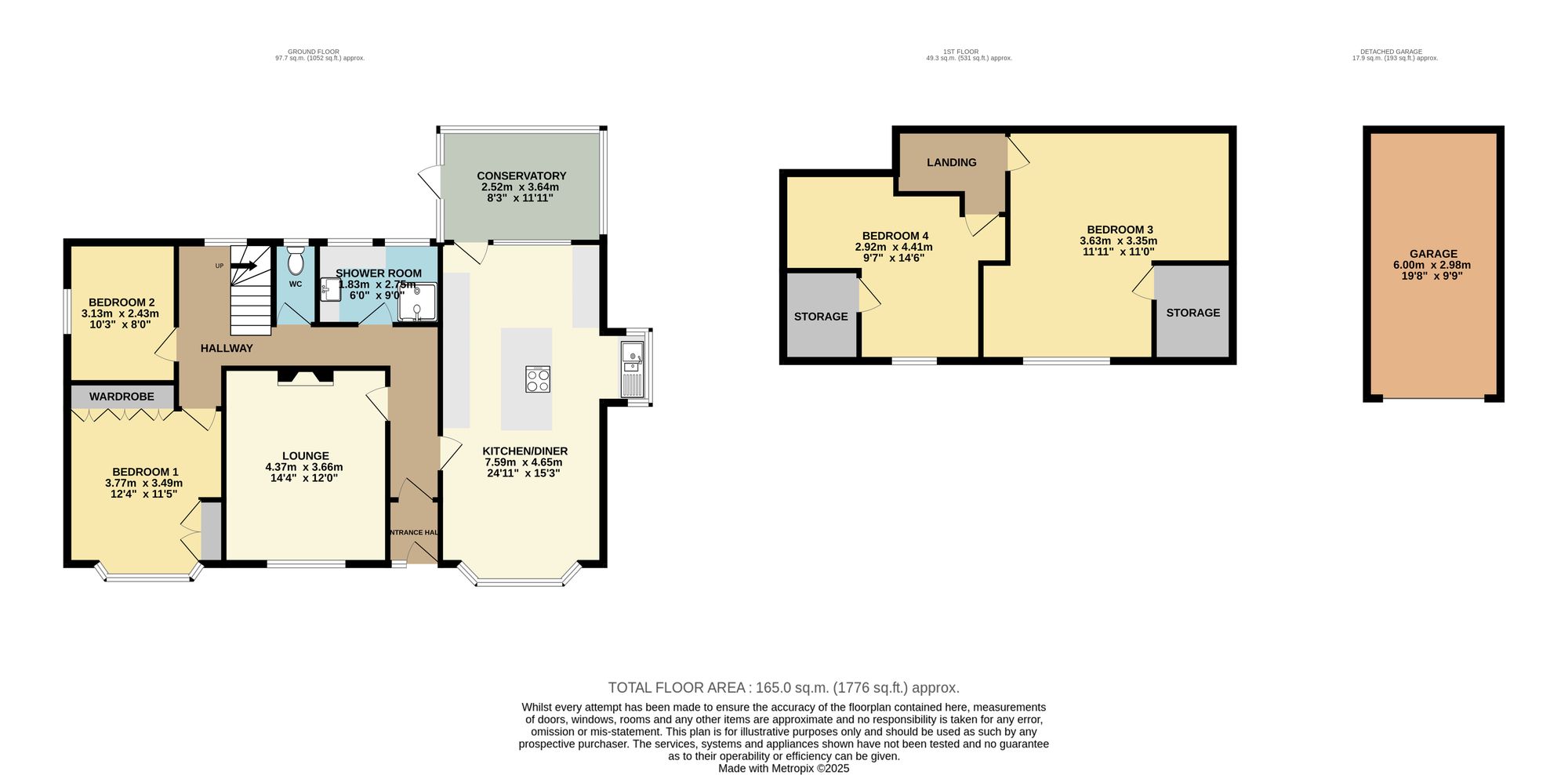 4 Norbriggs Road, Chesterfield floorplan