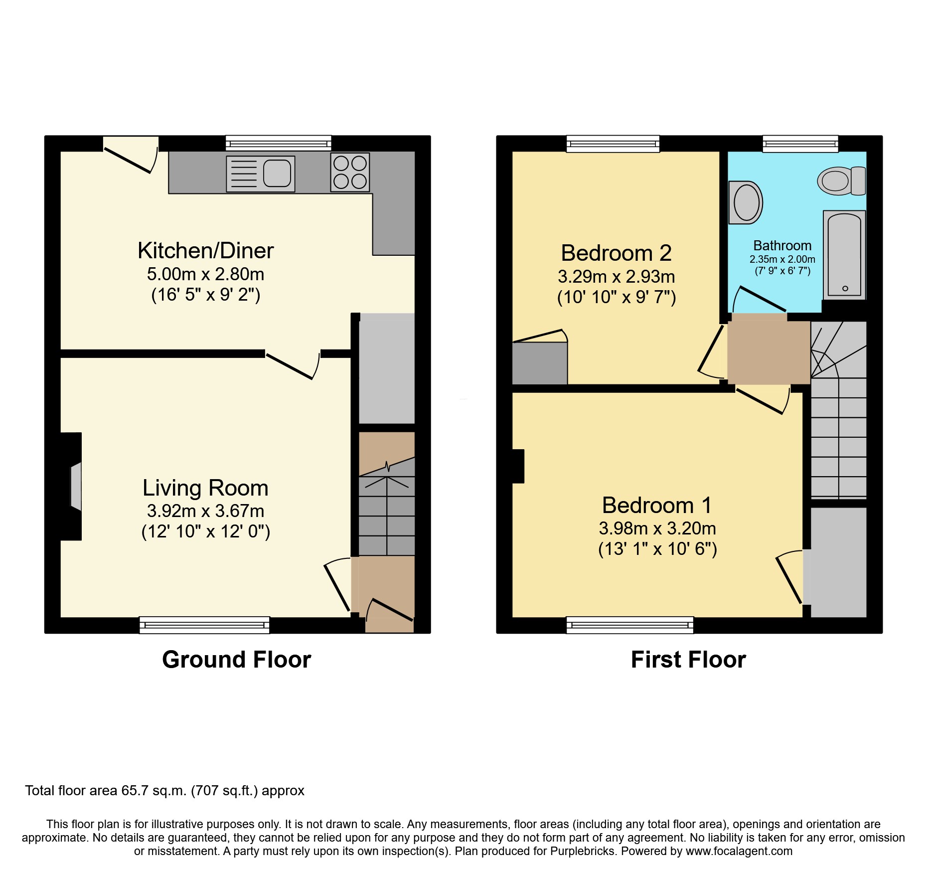 8, Beauvale Crescent, Hucknall floorplan