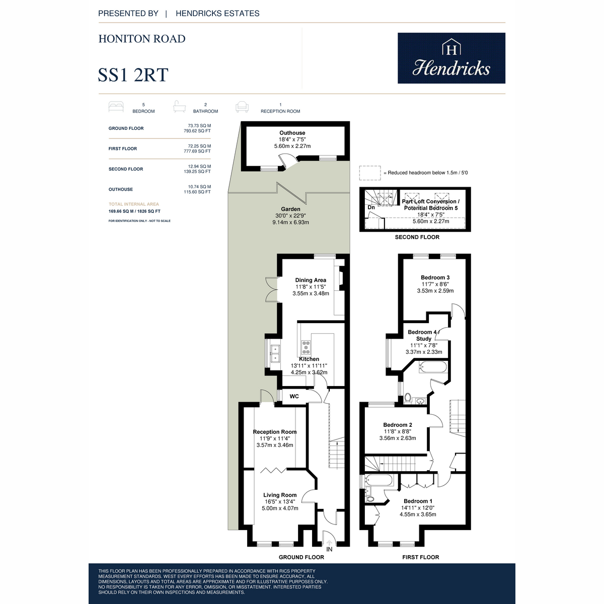 16, Honiton Road, Southend-on-sea floorplan