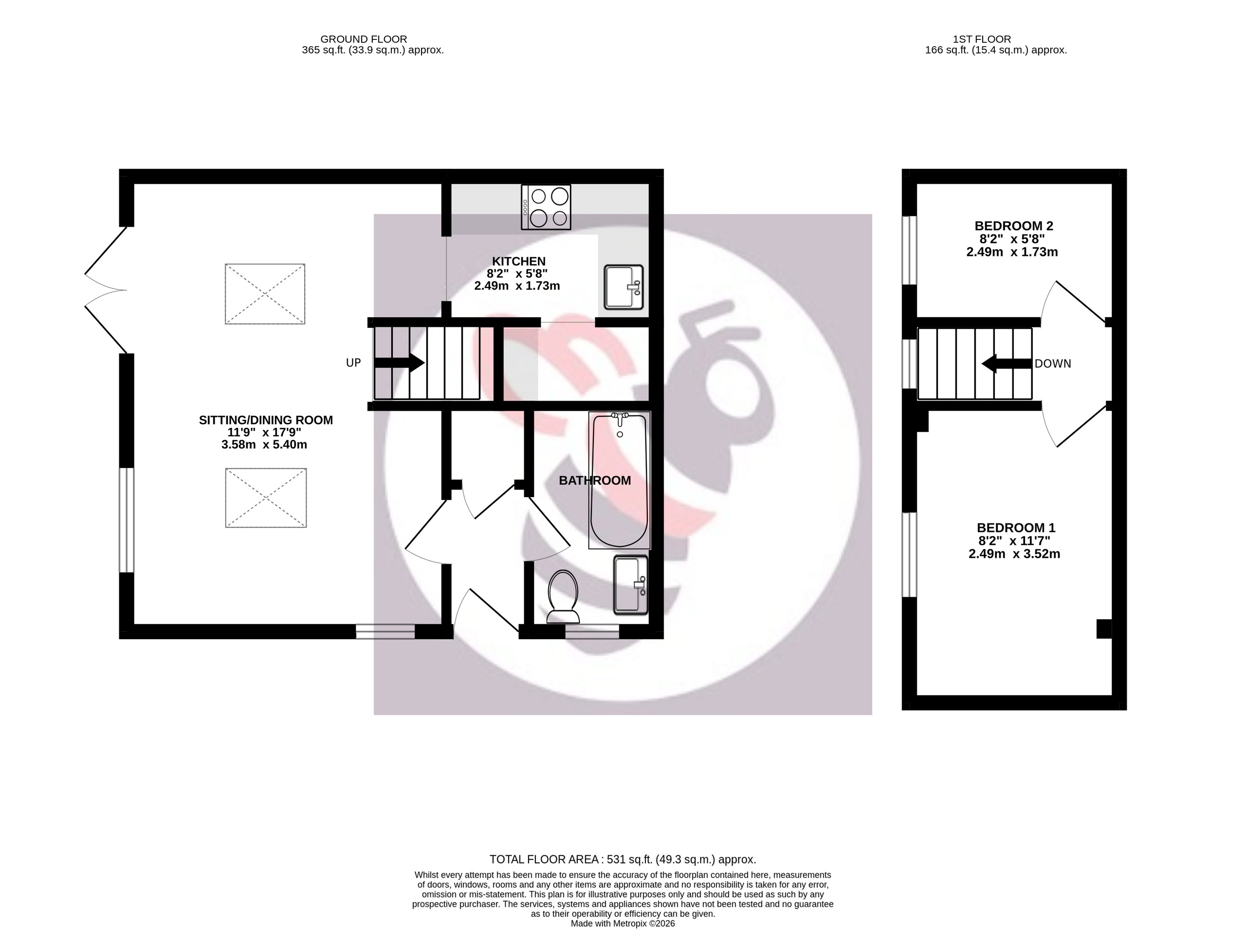 1 Folly Hill, Farnham floorplan