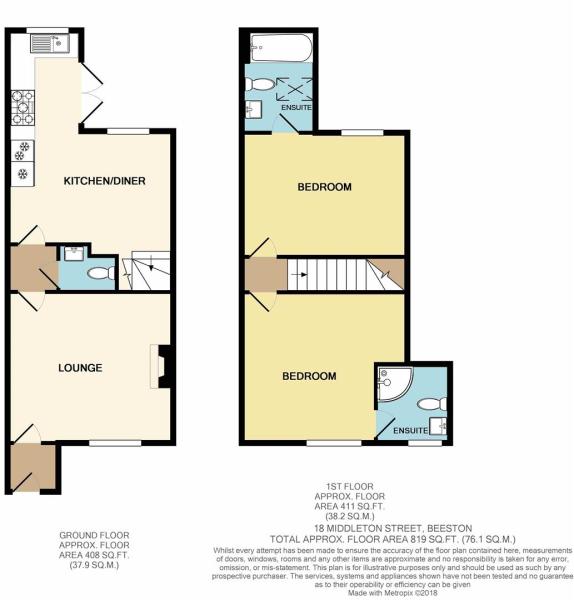 18, Middleton Street, Beeston, Nottingham floorplan