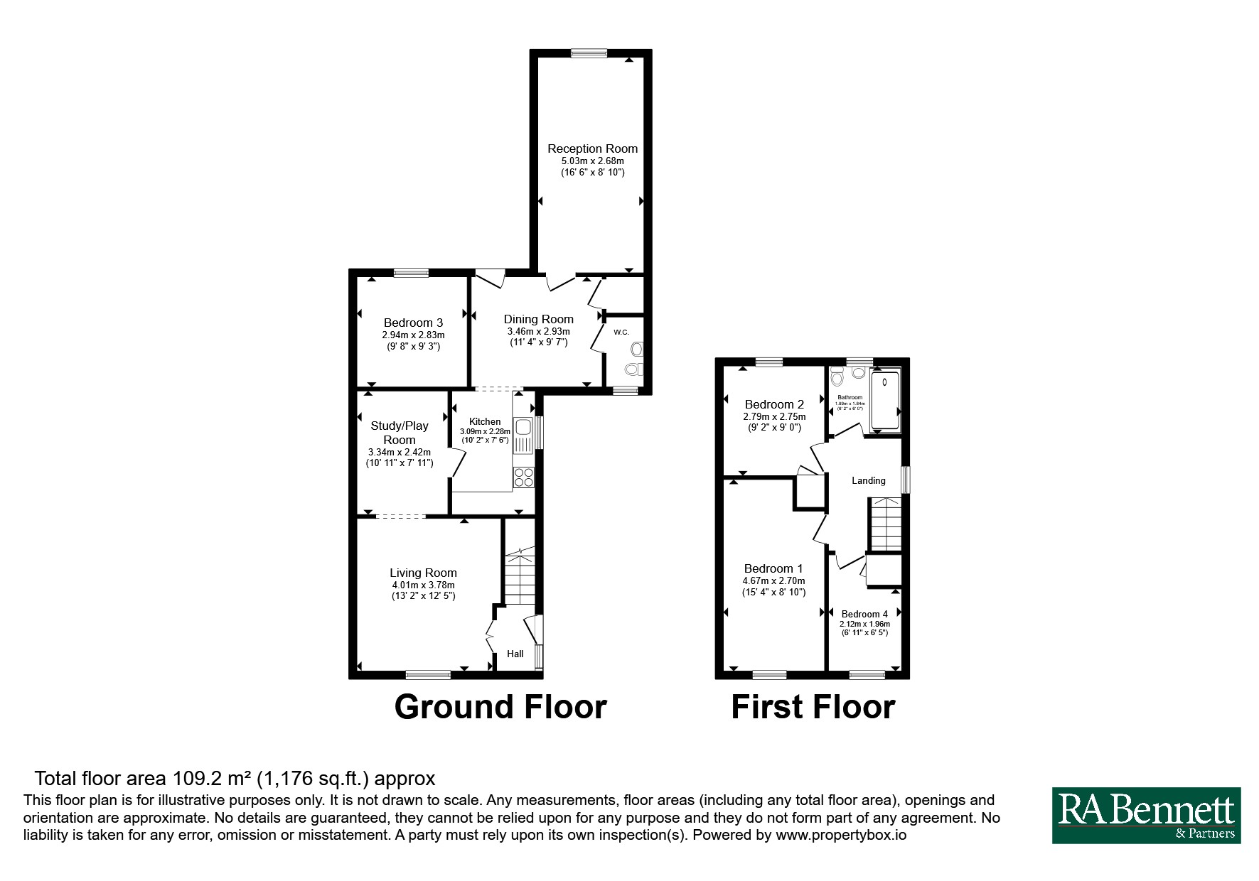 10, Makepeace Avenue, Warwickshire floorplan
