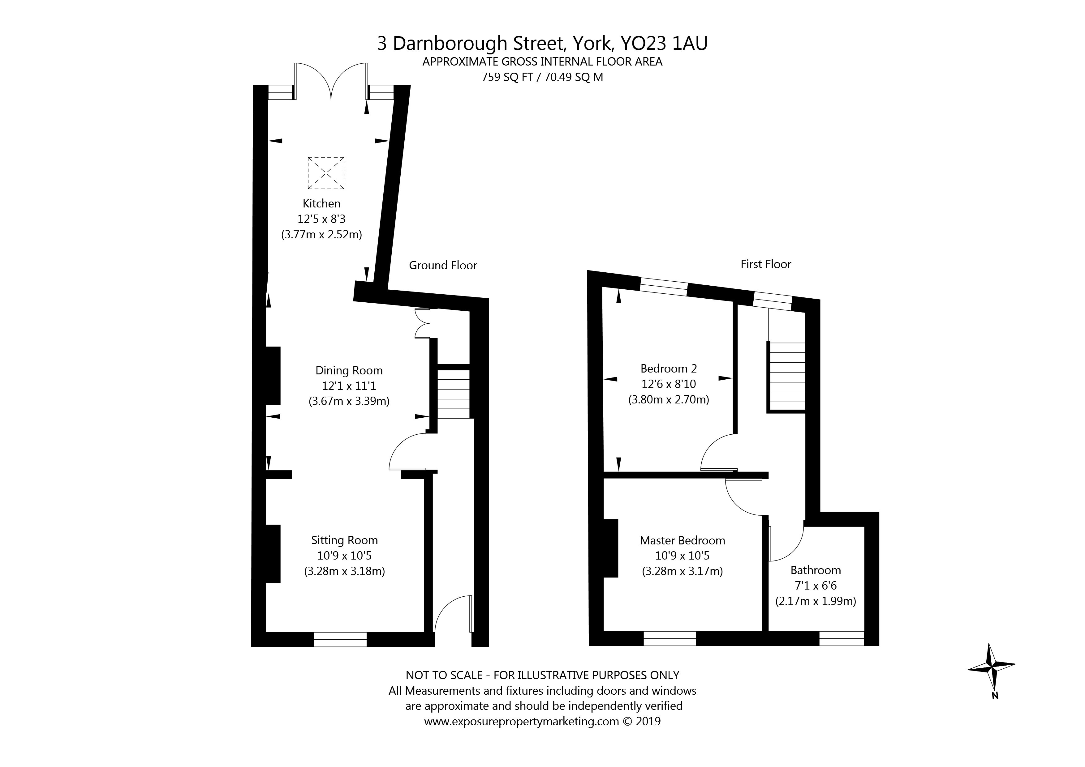 2 Bedrooms Terraced house for sale in Darnborough Street, York YO23