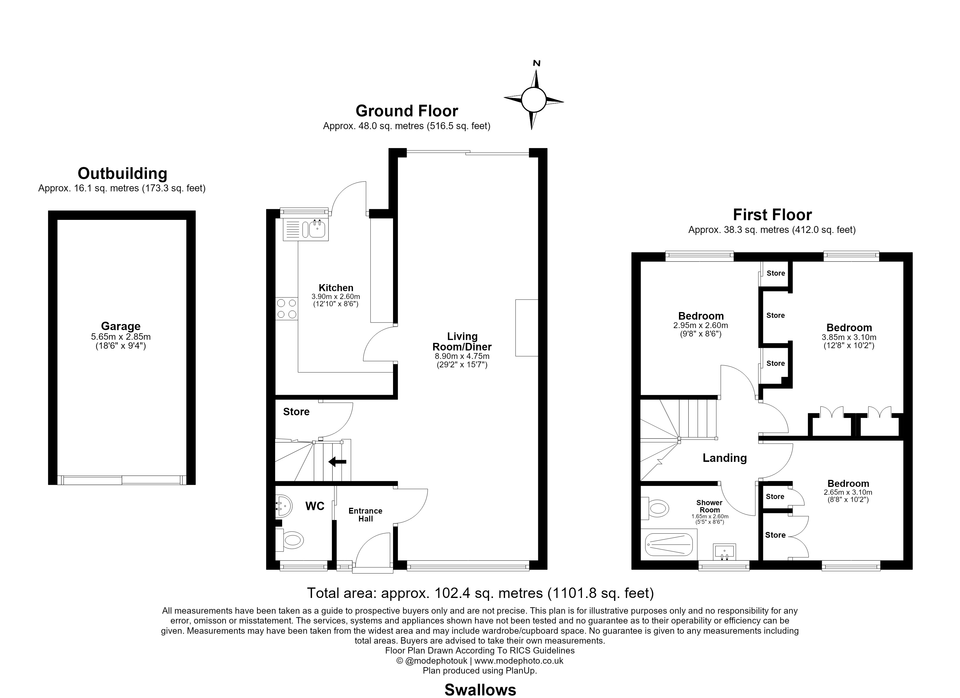 18, Swallows, Essex floorplan