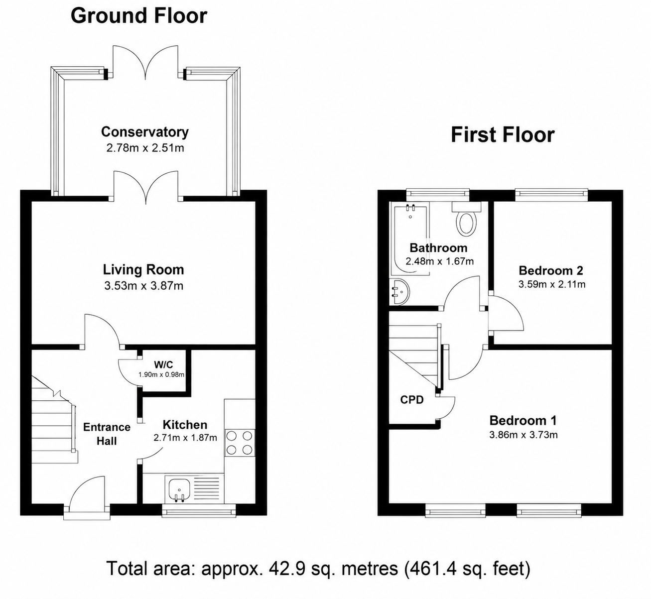 34, Walstow Crescent, Armthorpe, Doncaster floorplan