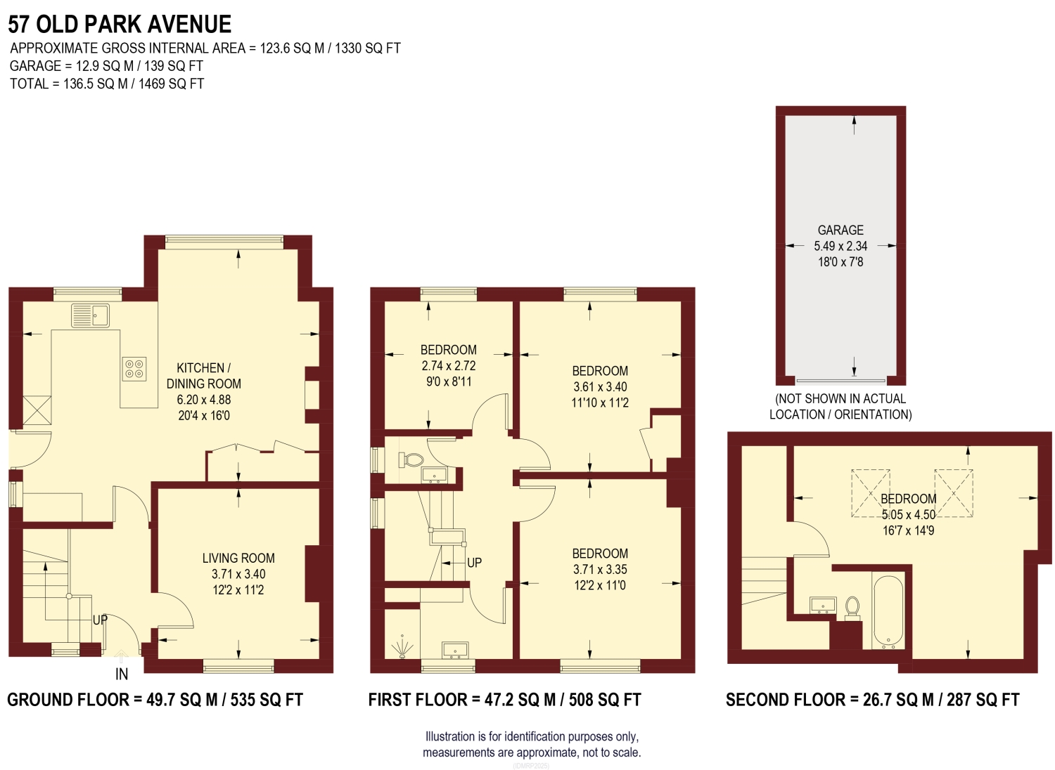 57, Old Park Avenue, Sheffield floorplan