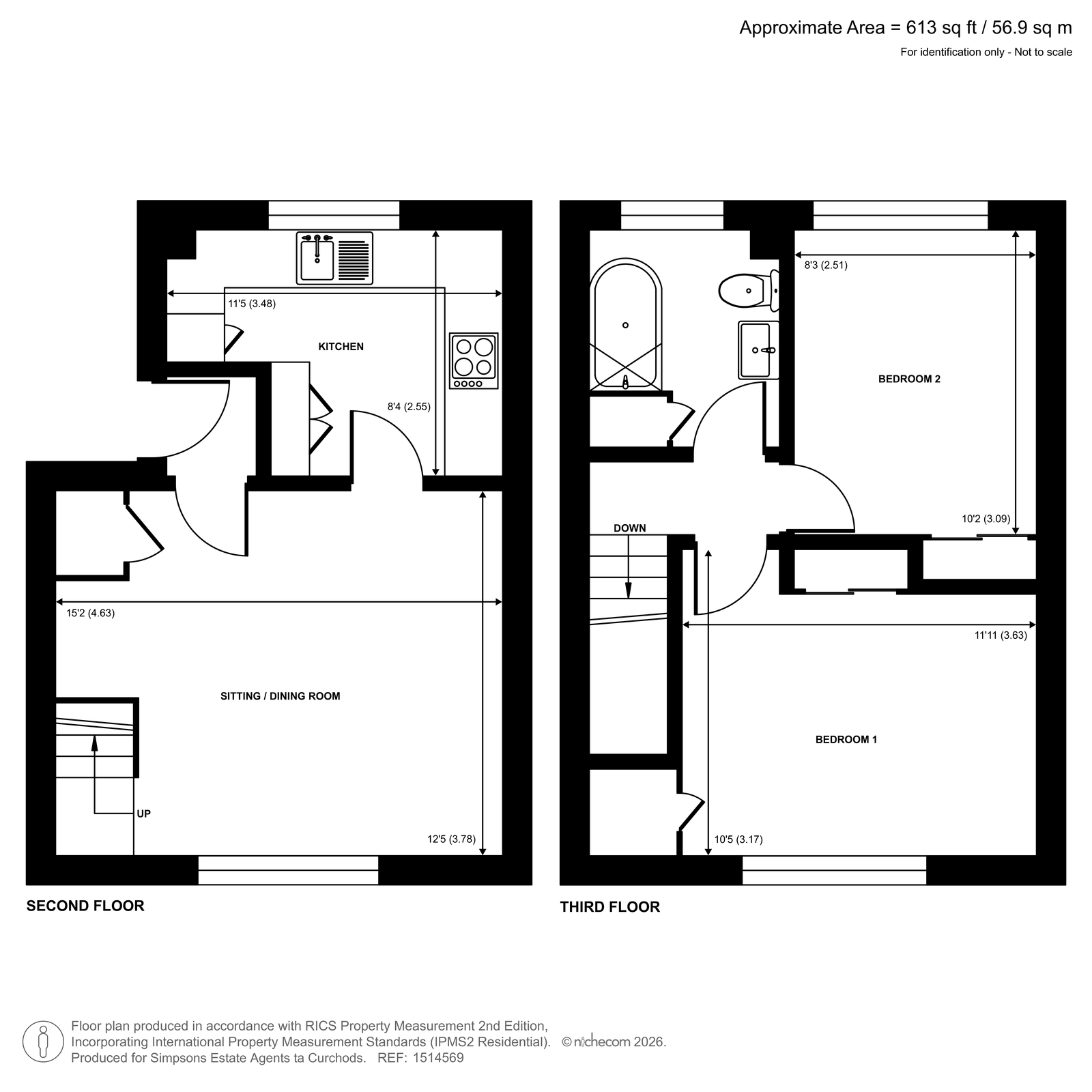 12, Effingham Court, Woking floorplan
