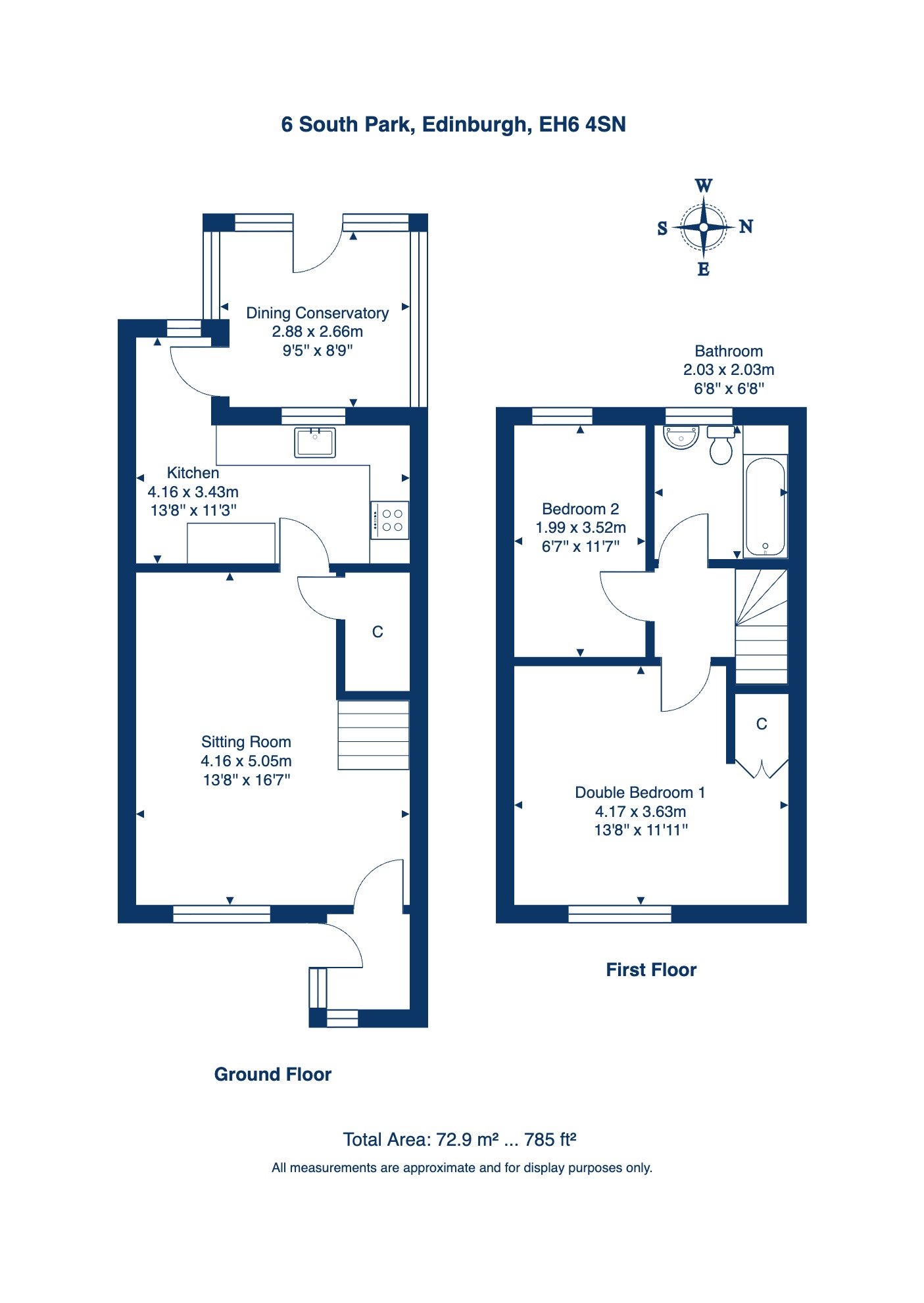 6, South Park, Edinburgh floorplan