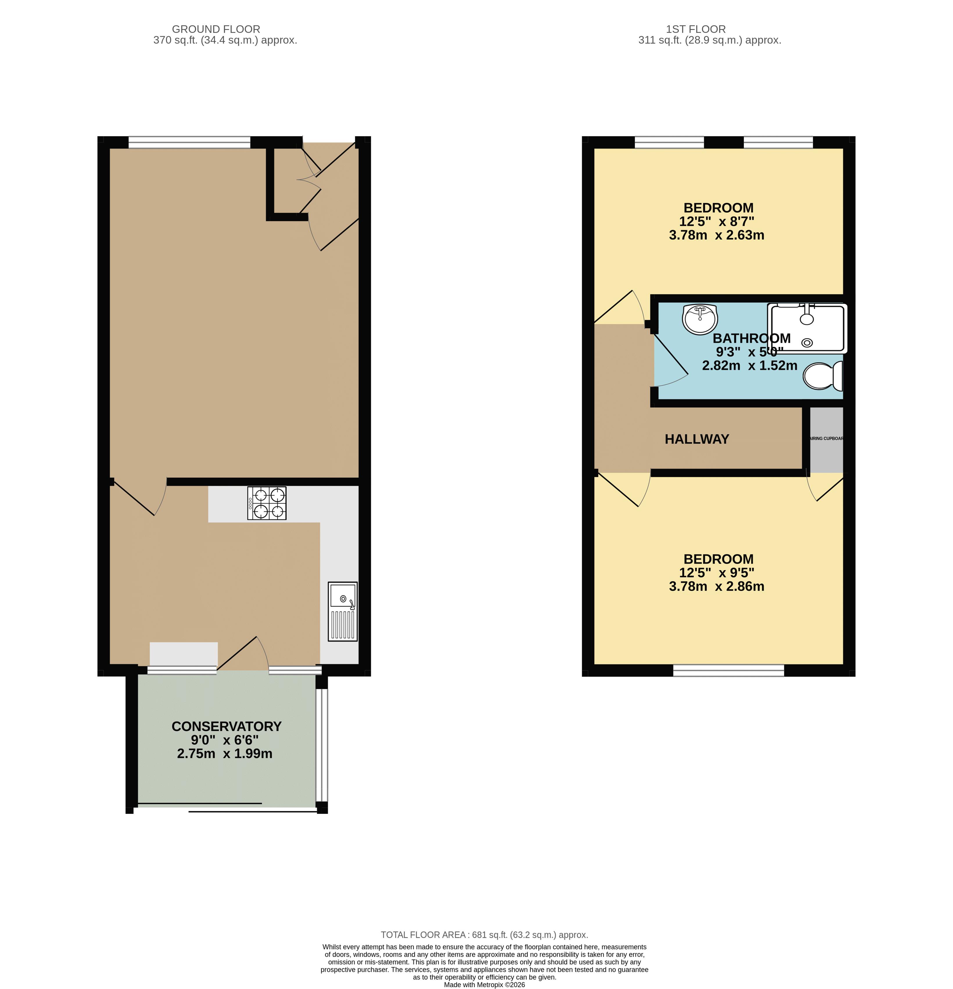 18, Counties Crescent, Exeter floorplan