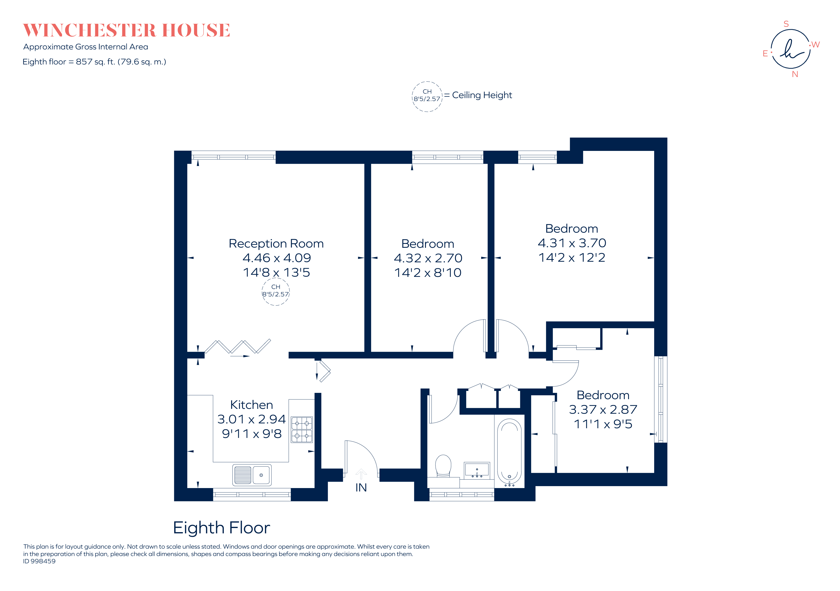 Hallfield Estate, London W2, 3 bedroom flat for sale 65617380