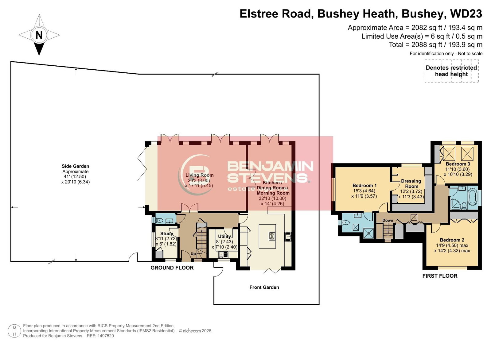 16, Elstree Road, Bushey floorplan