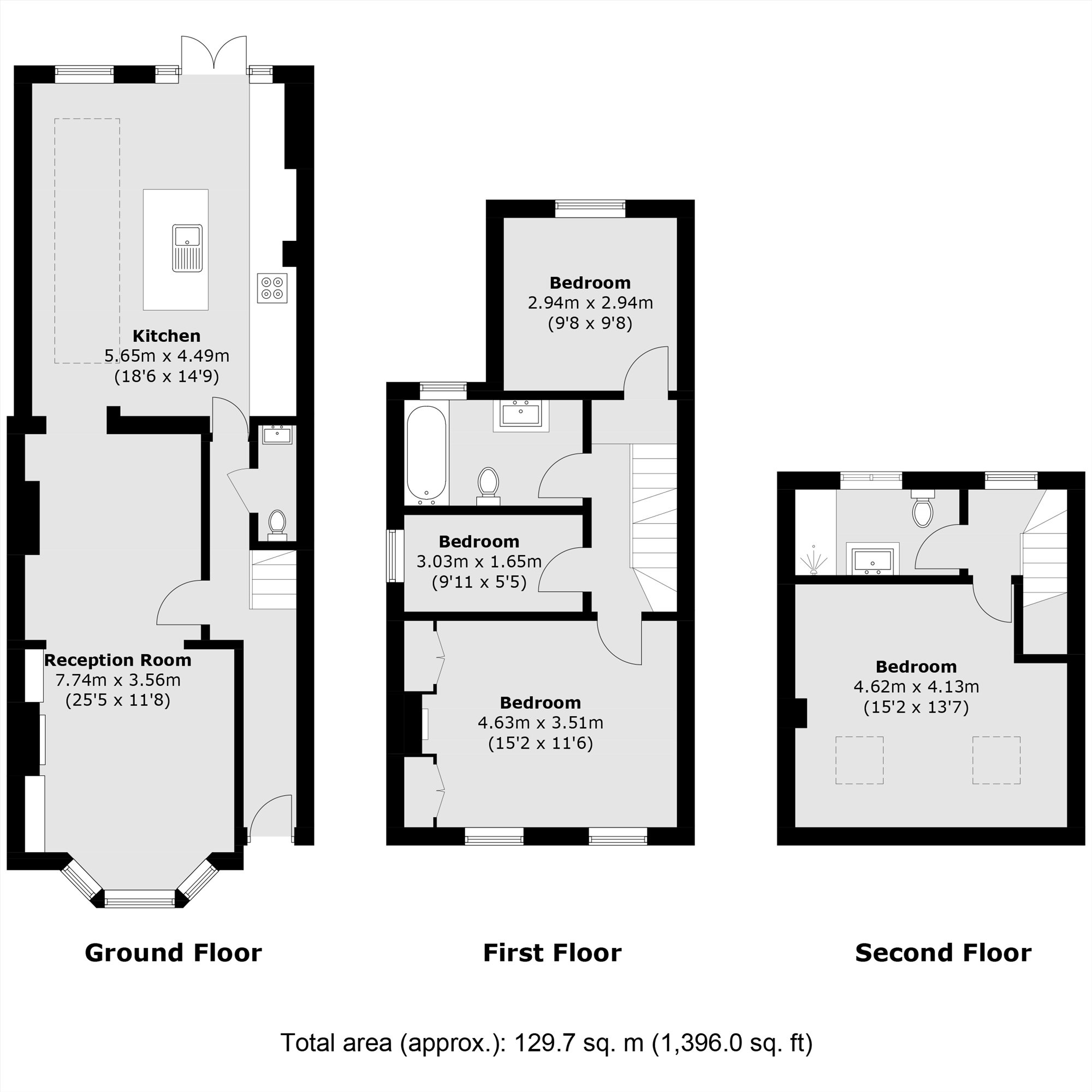 1A, Salisbury Road, London floorplan