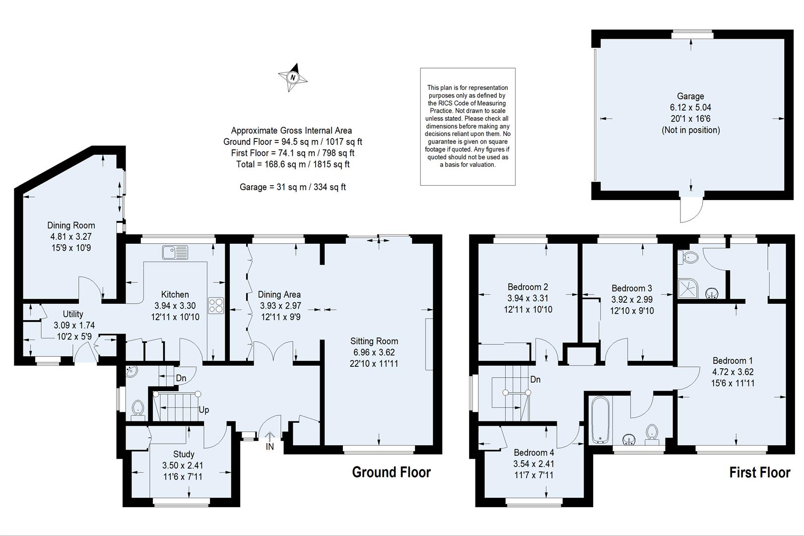 Guildown Road, Guildford GU2, 4 bedroom detached house for sale