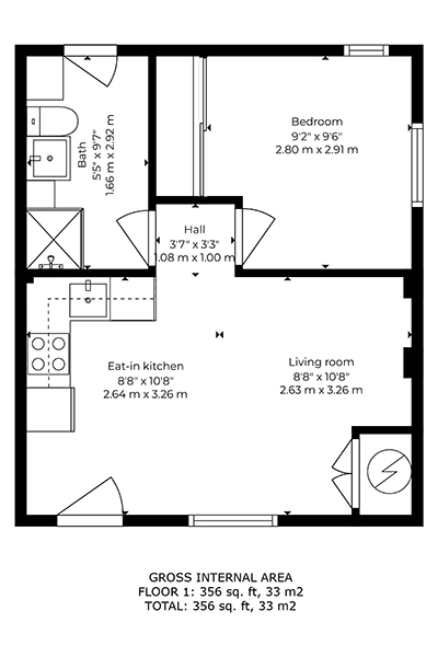 Burrows Mews, London floorplan