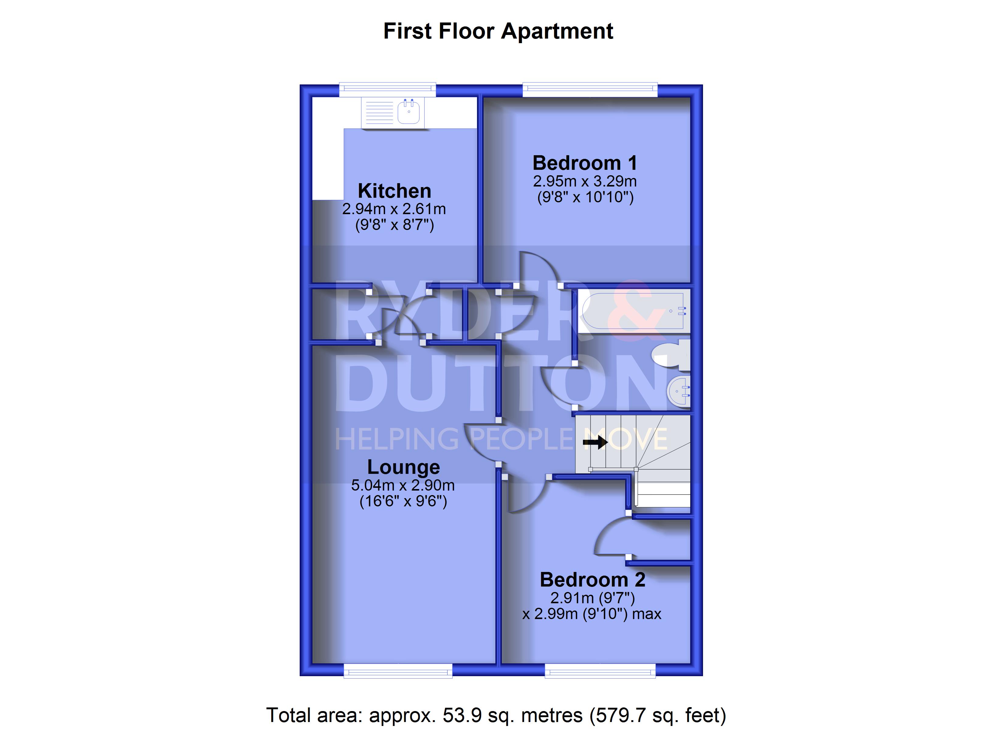 74, Mellor Way, Oldham floorplan