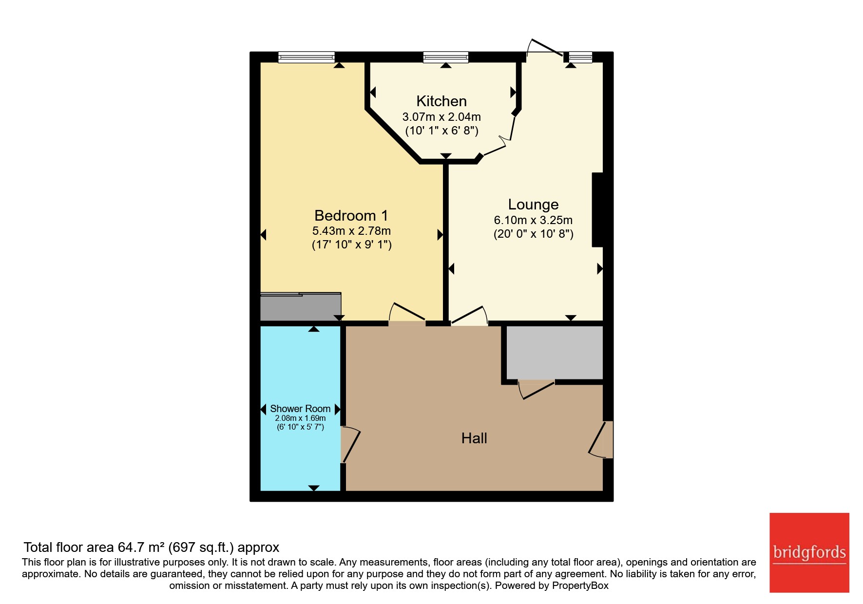 Flat 1, Drakeford Court,, Wolverhampton Road, Staffordshire floorplan