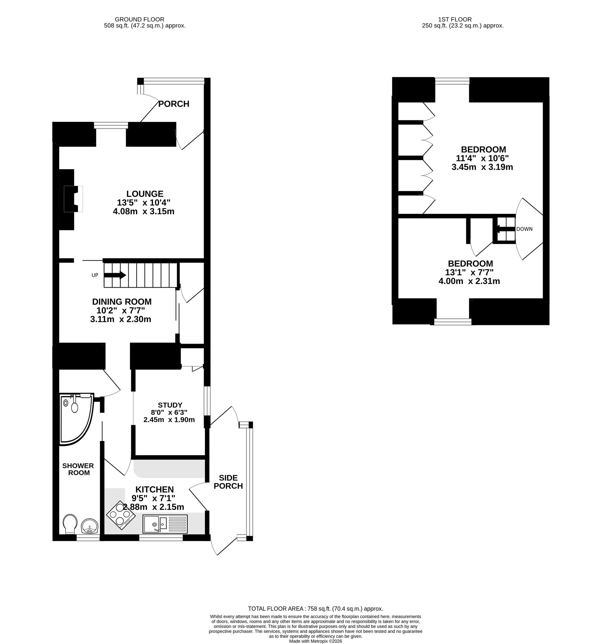 Pendennis South Road, Truro floorplan