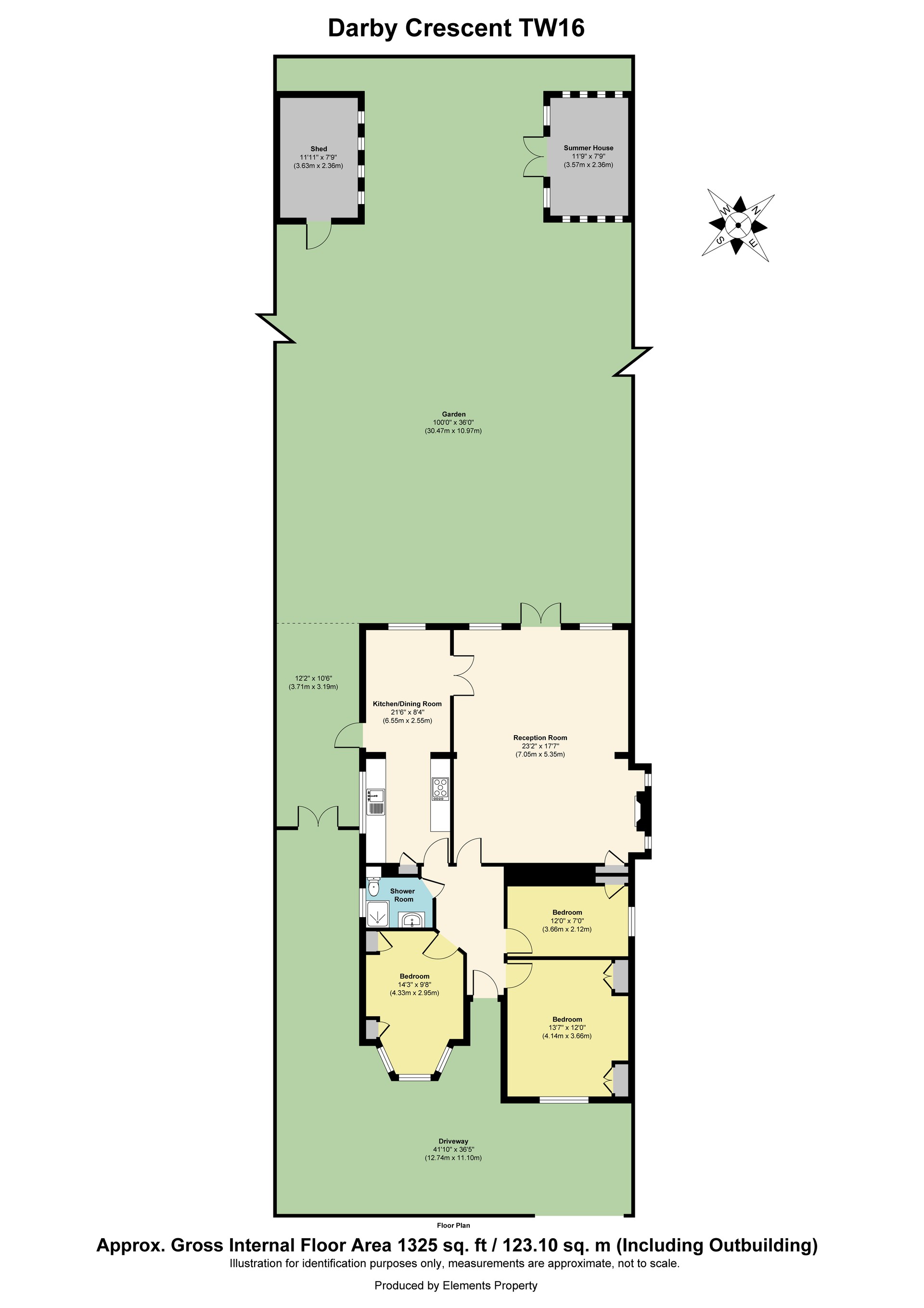 4, Darby Crescent, Sunbury-On-Thames floorplan