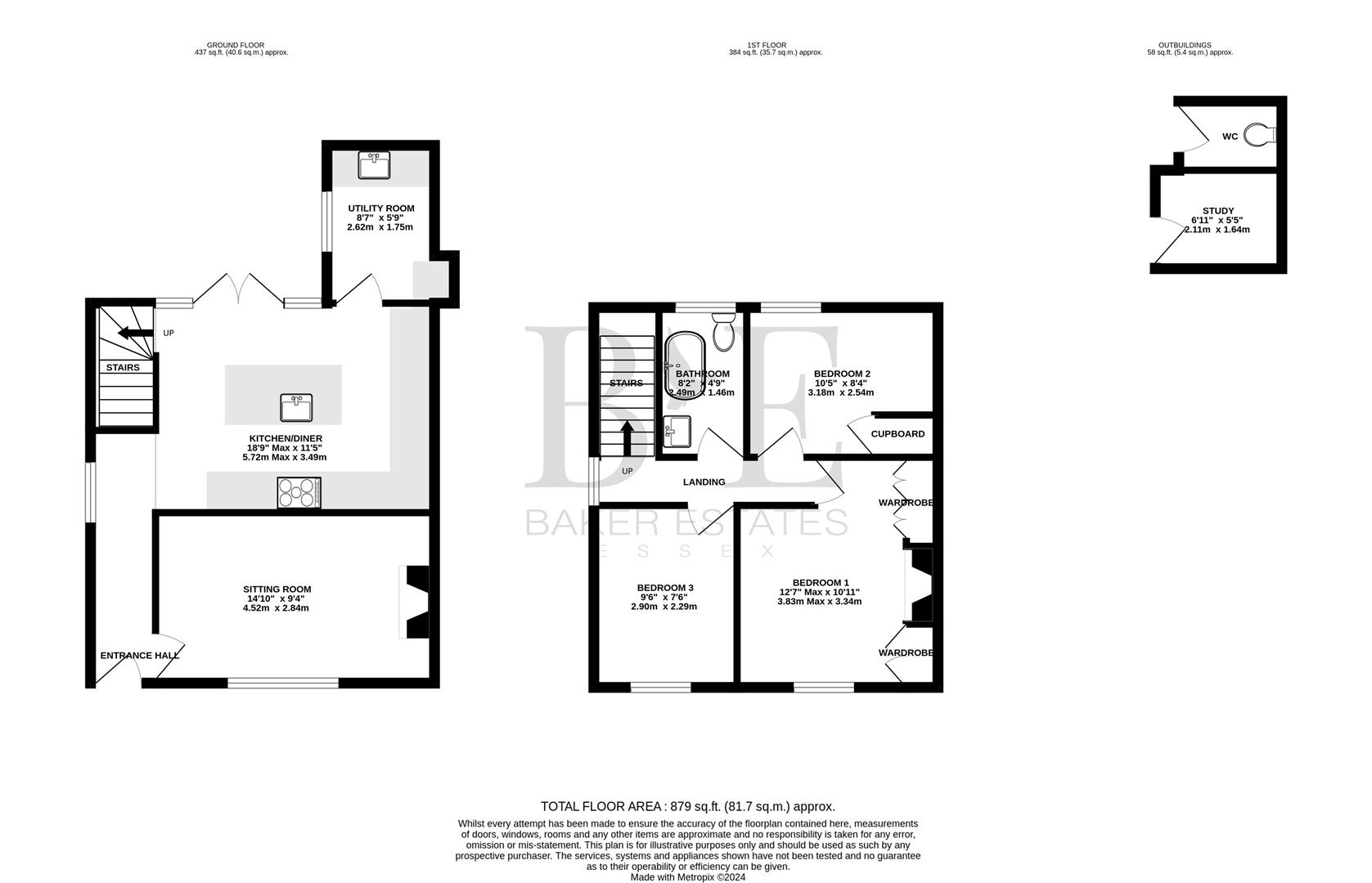 3, Wickham Hall Cottages, Wickham Bishops floorplan