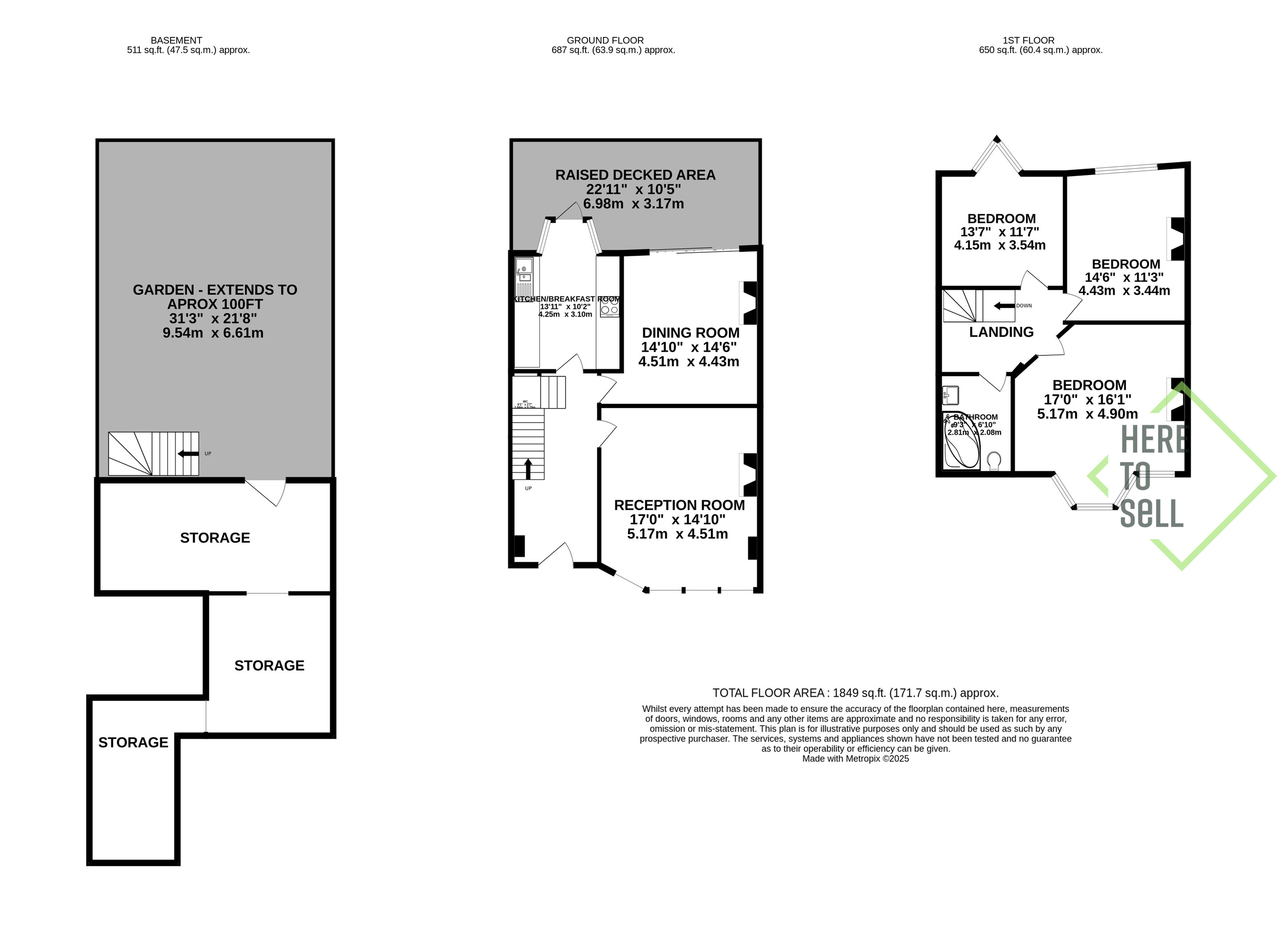 Hillside Avenue, London, N11 floorplan