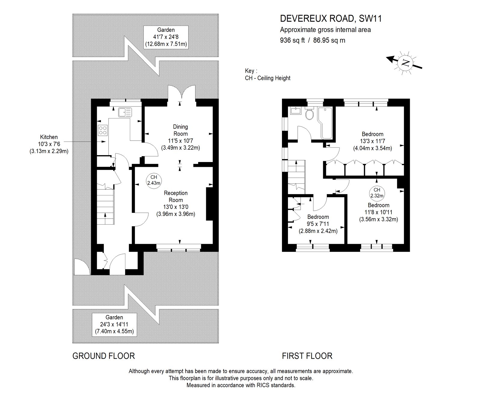 62, Devereux Road, London floorplan