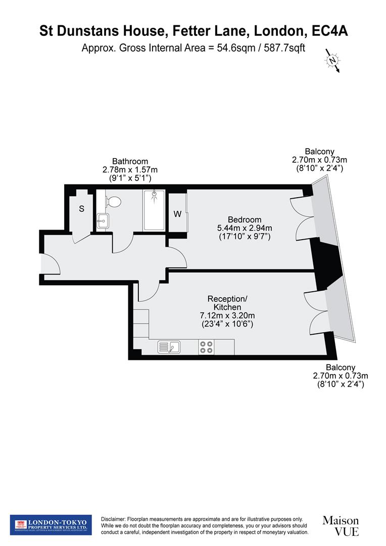 10 St Dunstans House , 133-137 Fetter Lane, London floorplan