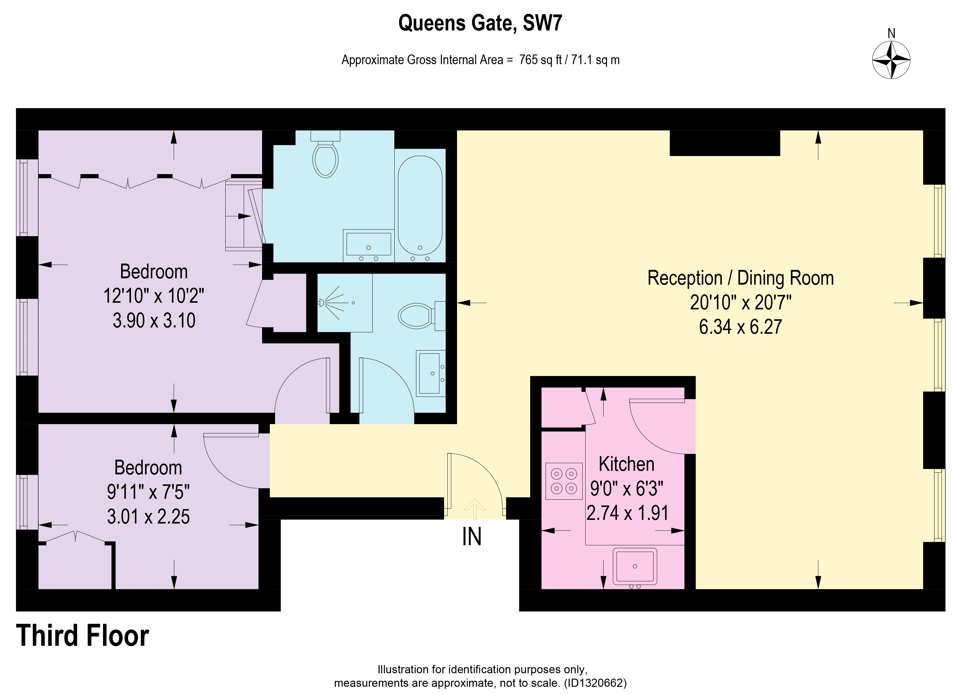 73-74, Queens Gate, London floorplan