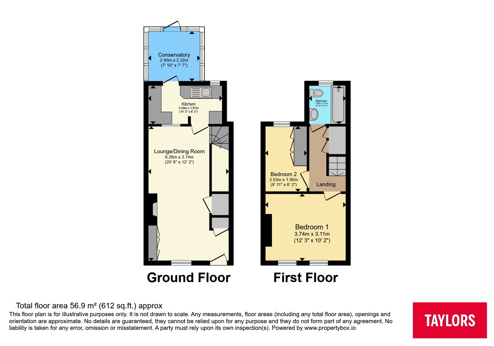 37, Lawrence Road, Bedfordshire floorplan