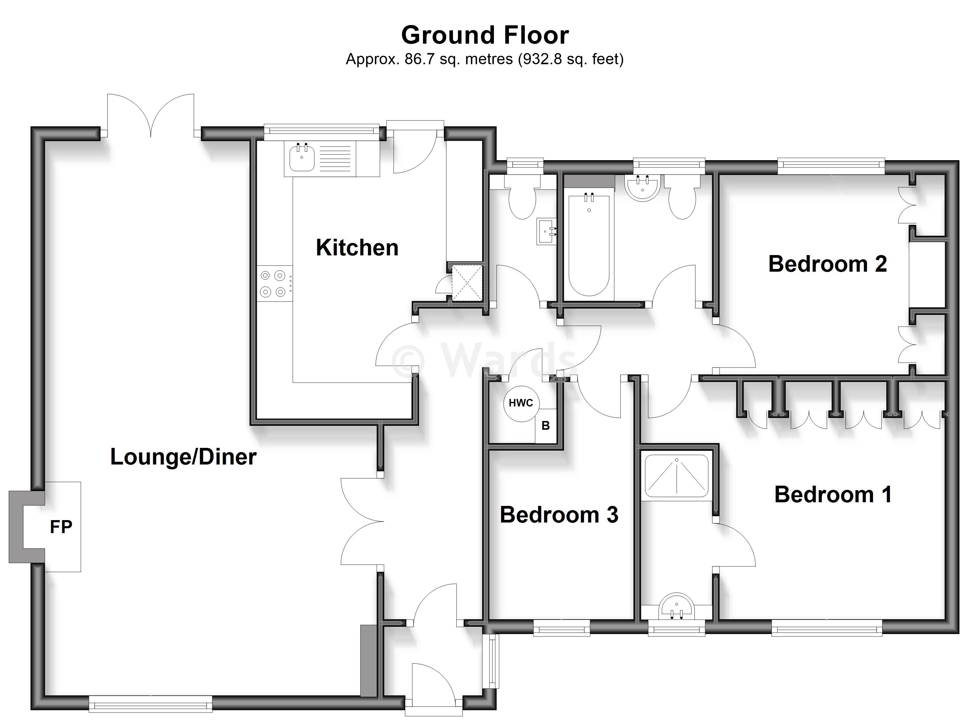 1, Bumbles Close, Rochester floorplan