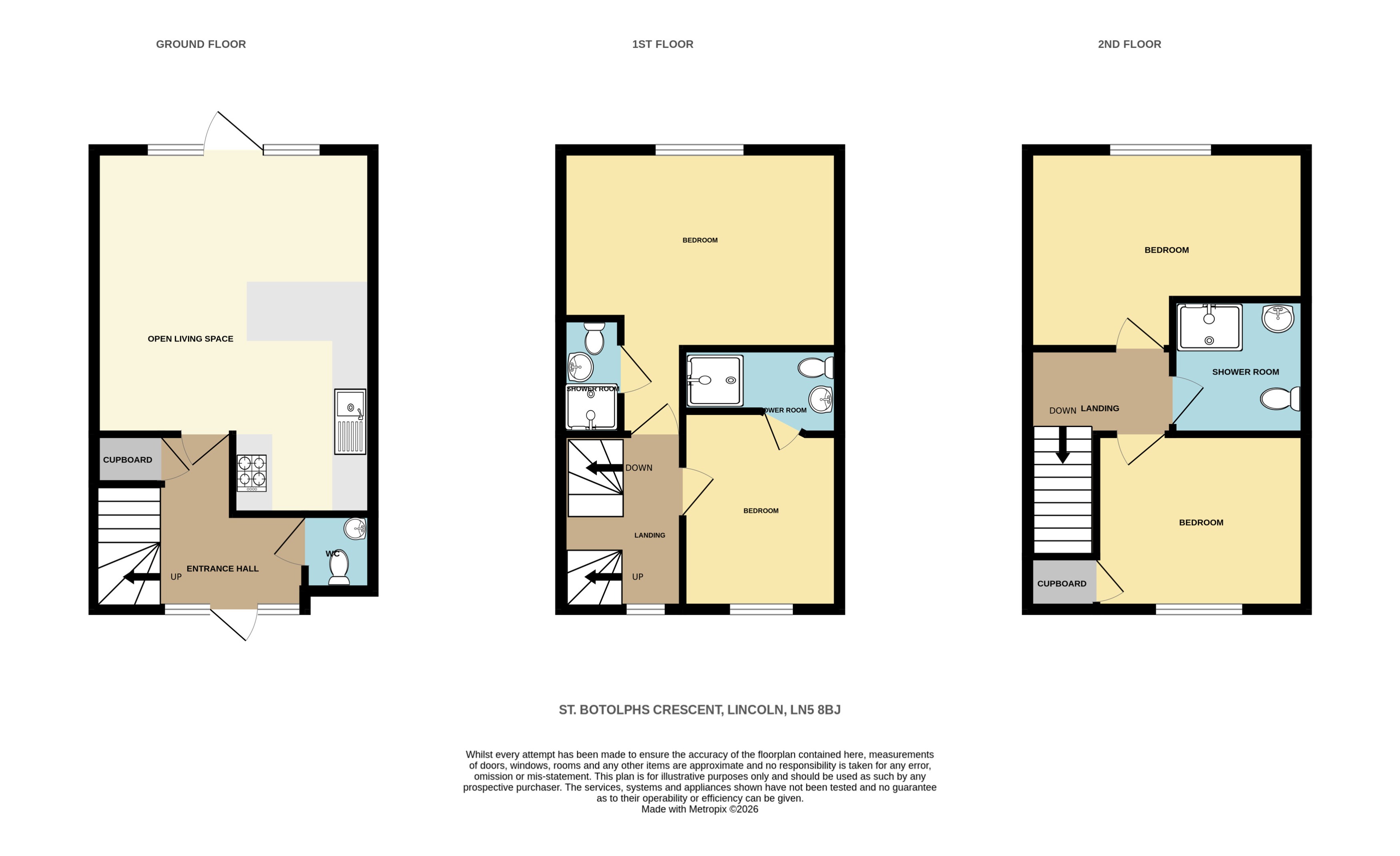 61, St Botolphs Crescent, Lincoln floorplan