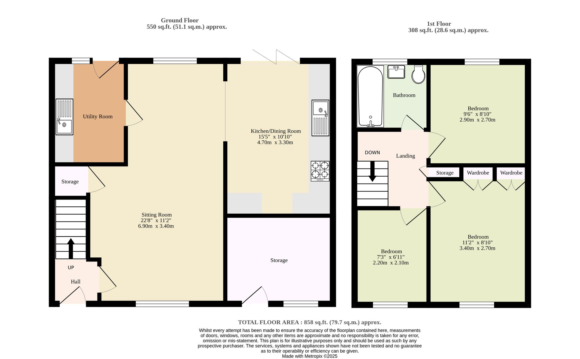 49 Fern Gardens, Great Yarmouth floorplan